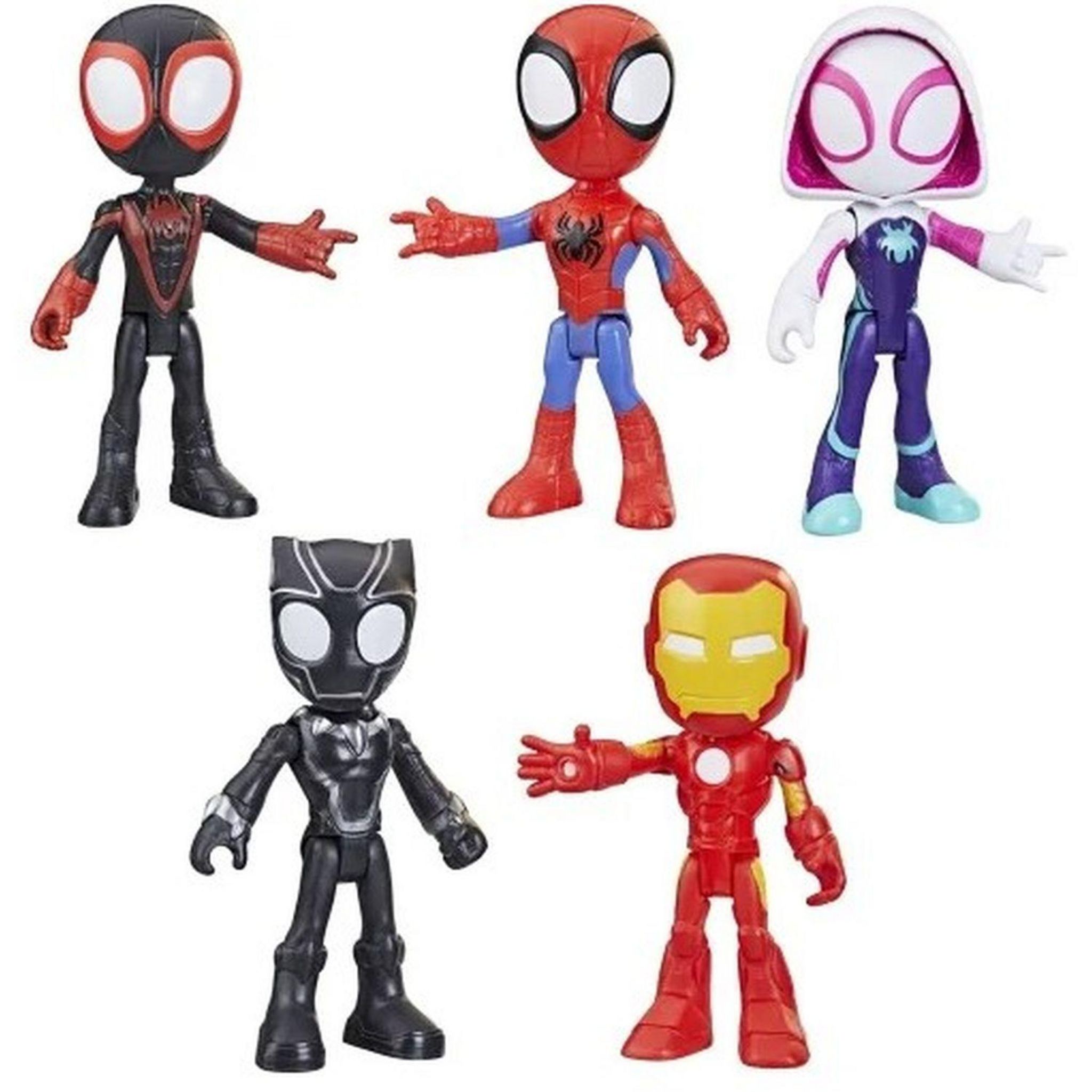 Voir la diapositive 3 : HASBRO Coffret figurines Spidey and His Amazing Friends Collection de Héros x5