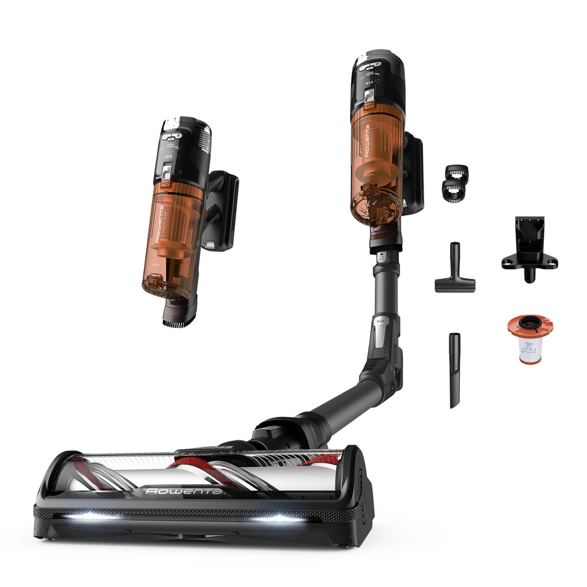 ROWENTA Aspirateur balai sans fil RH9A30WO - Orange et noir