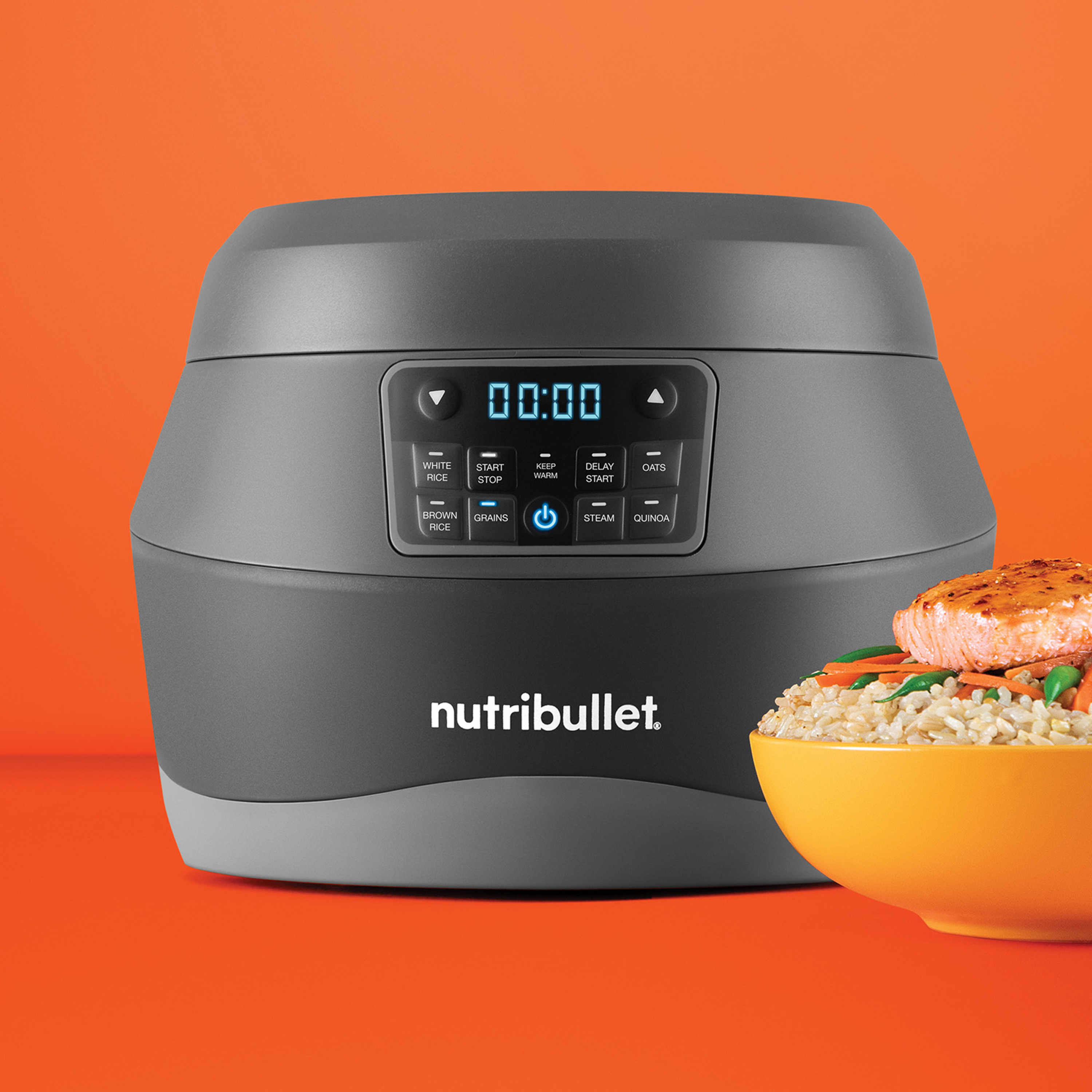 Voir la diapositive 7 : NUTRIBULLET Cuiseur à riz NBR605DG - Gris