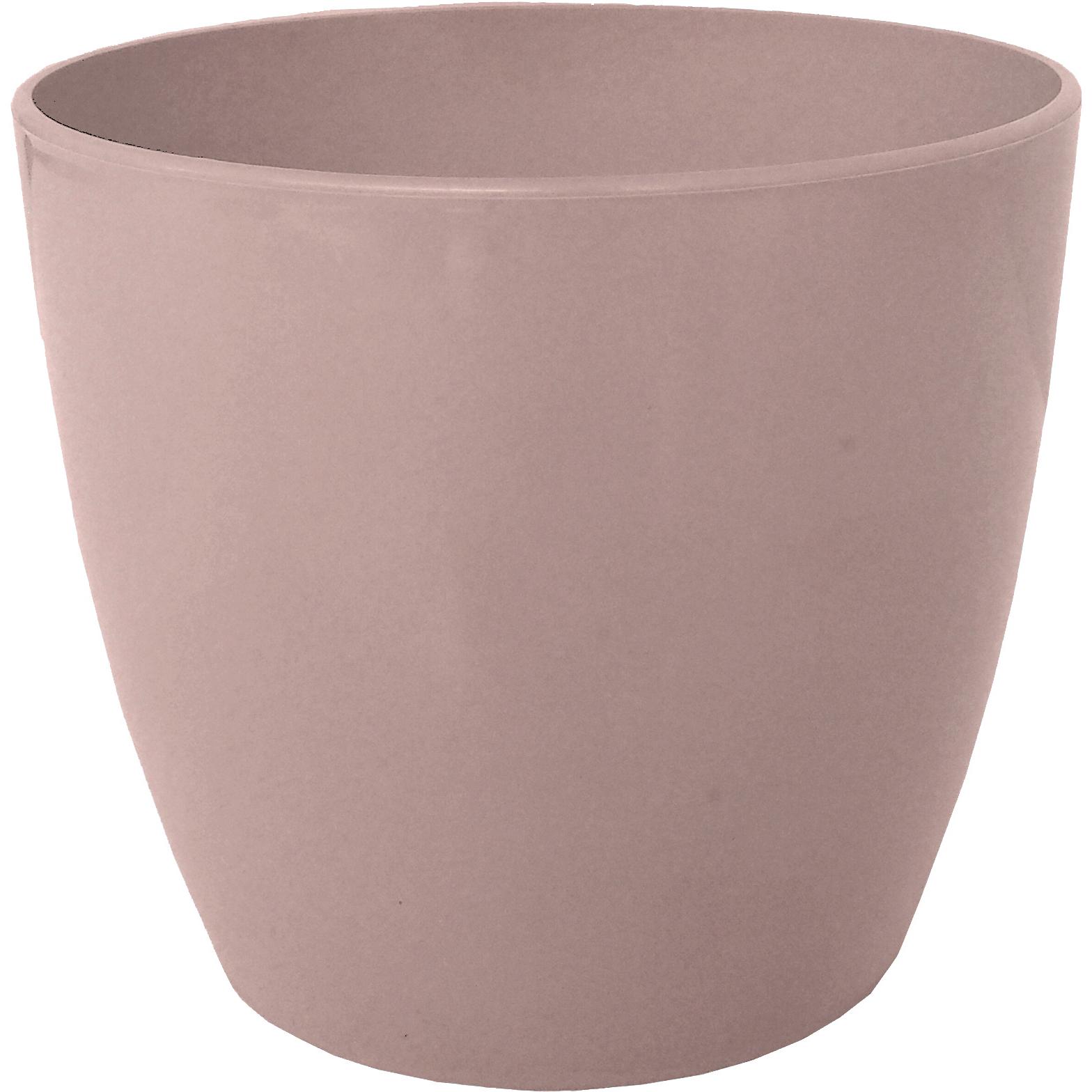 TELCOM Cache-pot rond en plastique recyclé Diam.18 cm - Nomade brillant