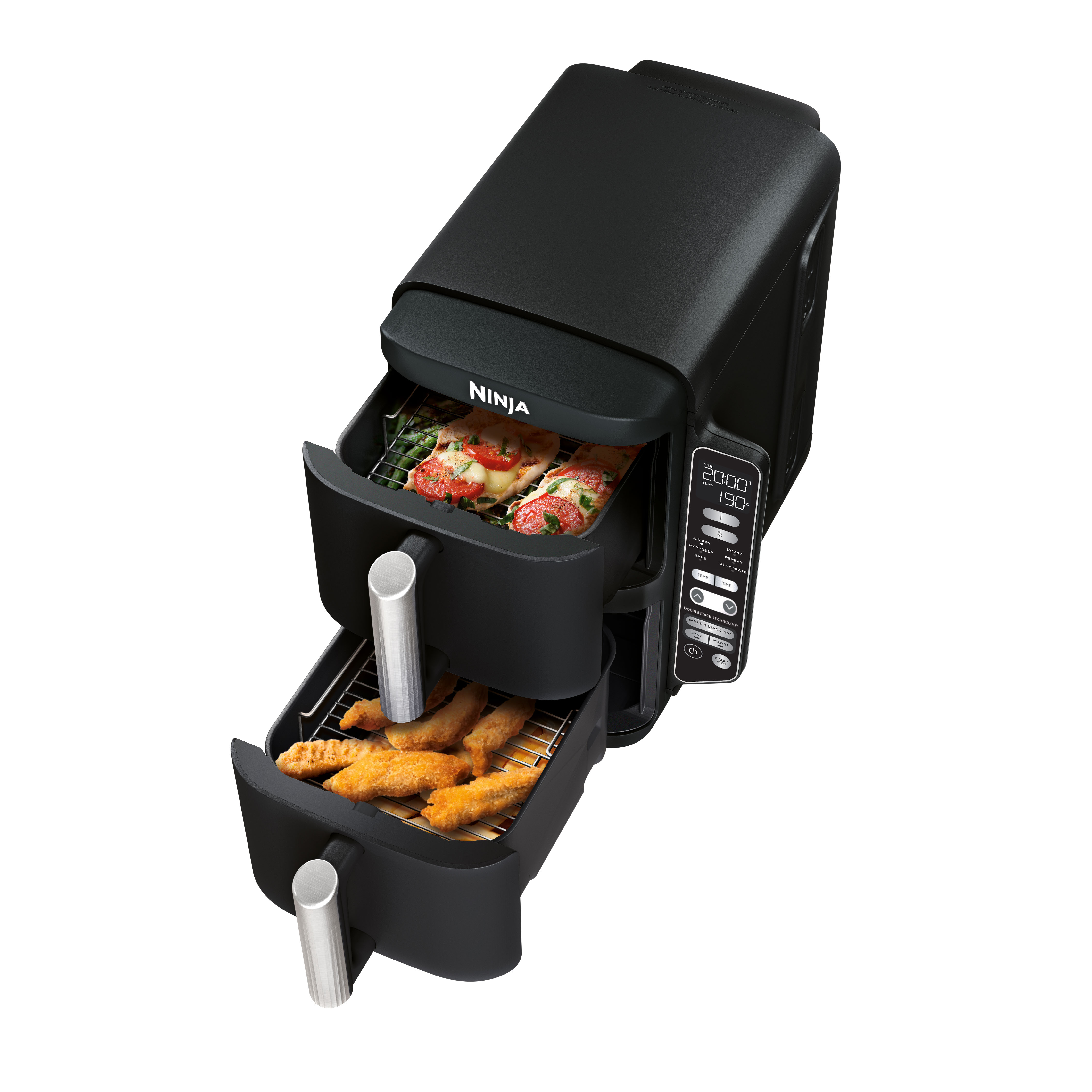 Voir la diapositive 2 : NINJA Friteuse sans huile à air chaud SL300EU - Noir