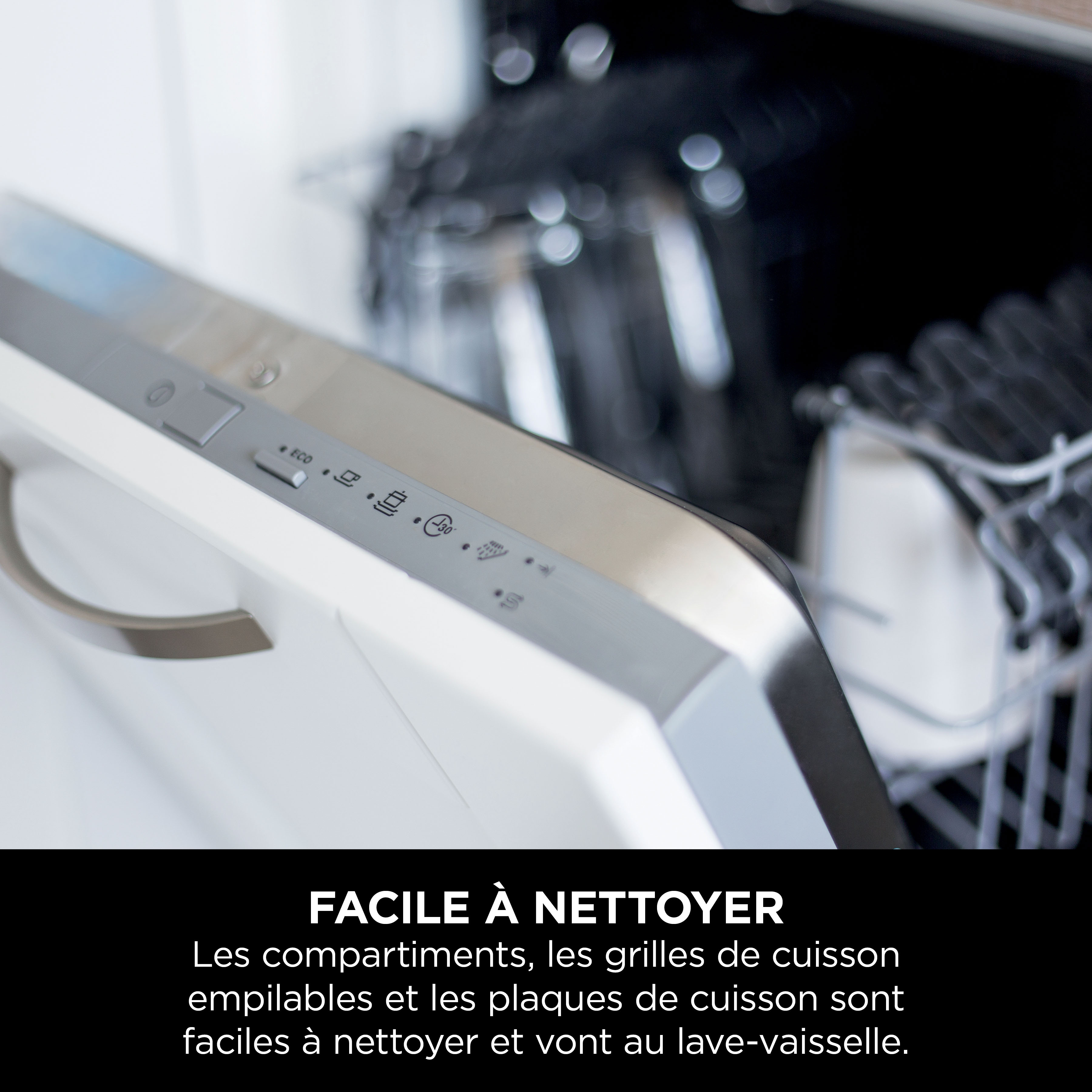 Voir la diapositive 3 : NINJA Friteuse sans huile à air chaud SL300EU - Noir