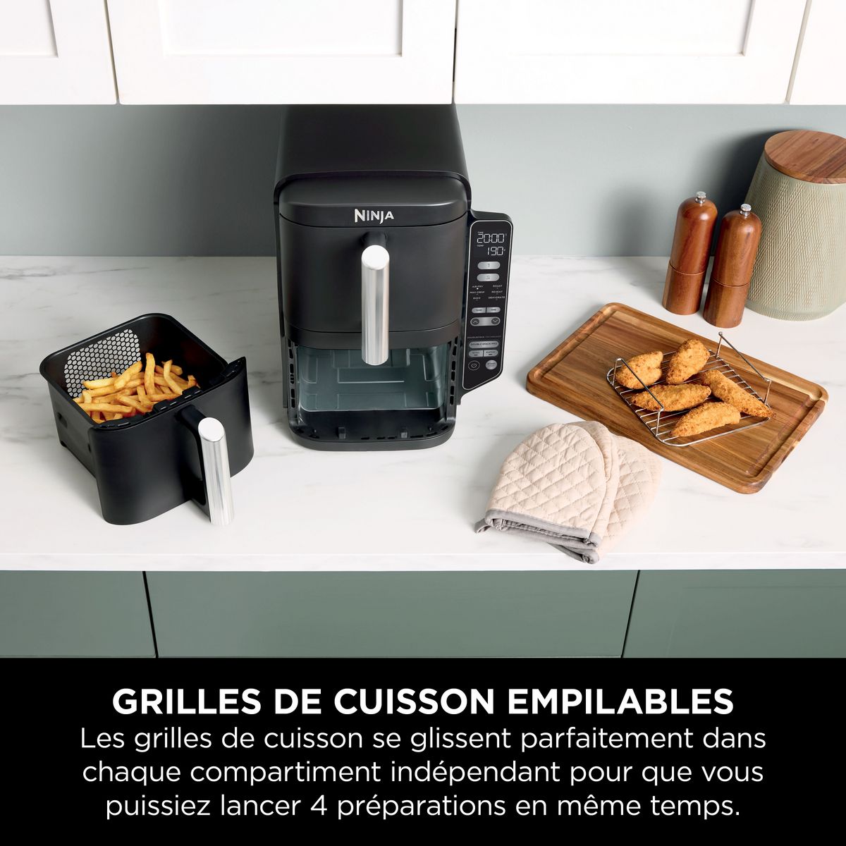 NINJA Friteuse sans huile à air chaud SL300EU - Noir