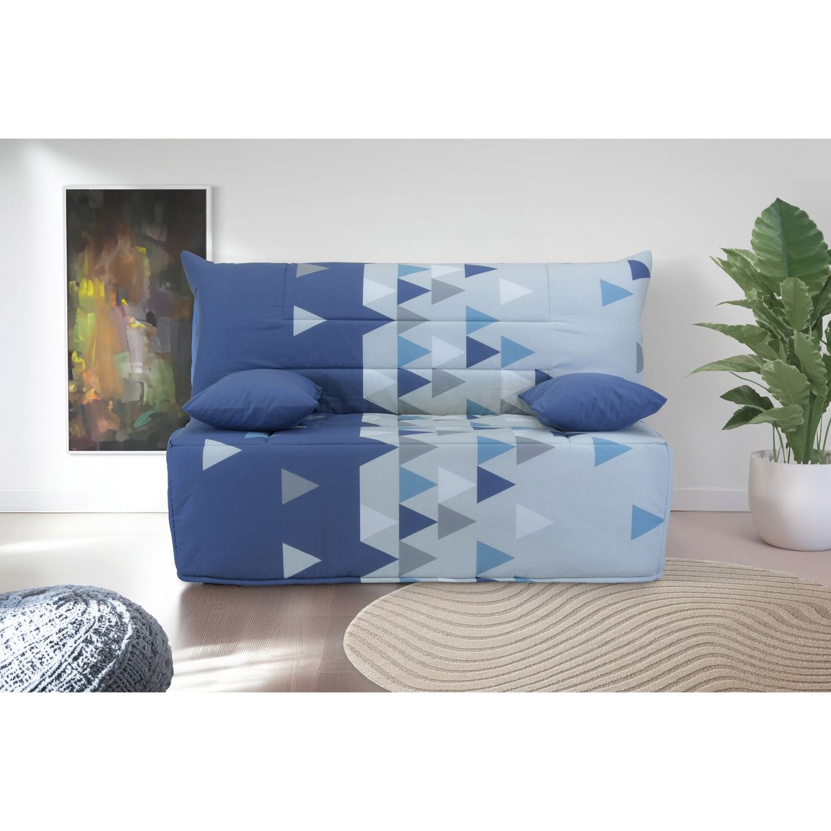 Banquette BZ 140x200 cm matelas  mousse Bultex  ép 12 cm ZOE