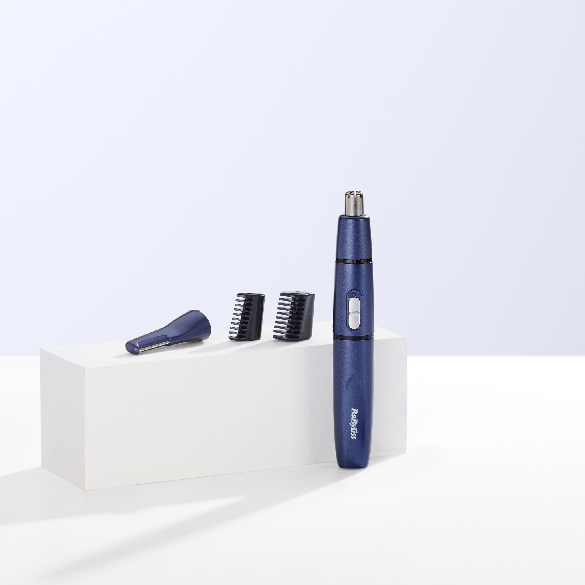 Voir la diapositive 3 : BABYLISS Tondeuse nez-oreilles E758SE - Bleu