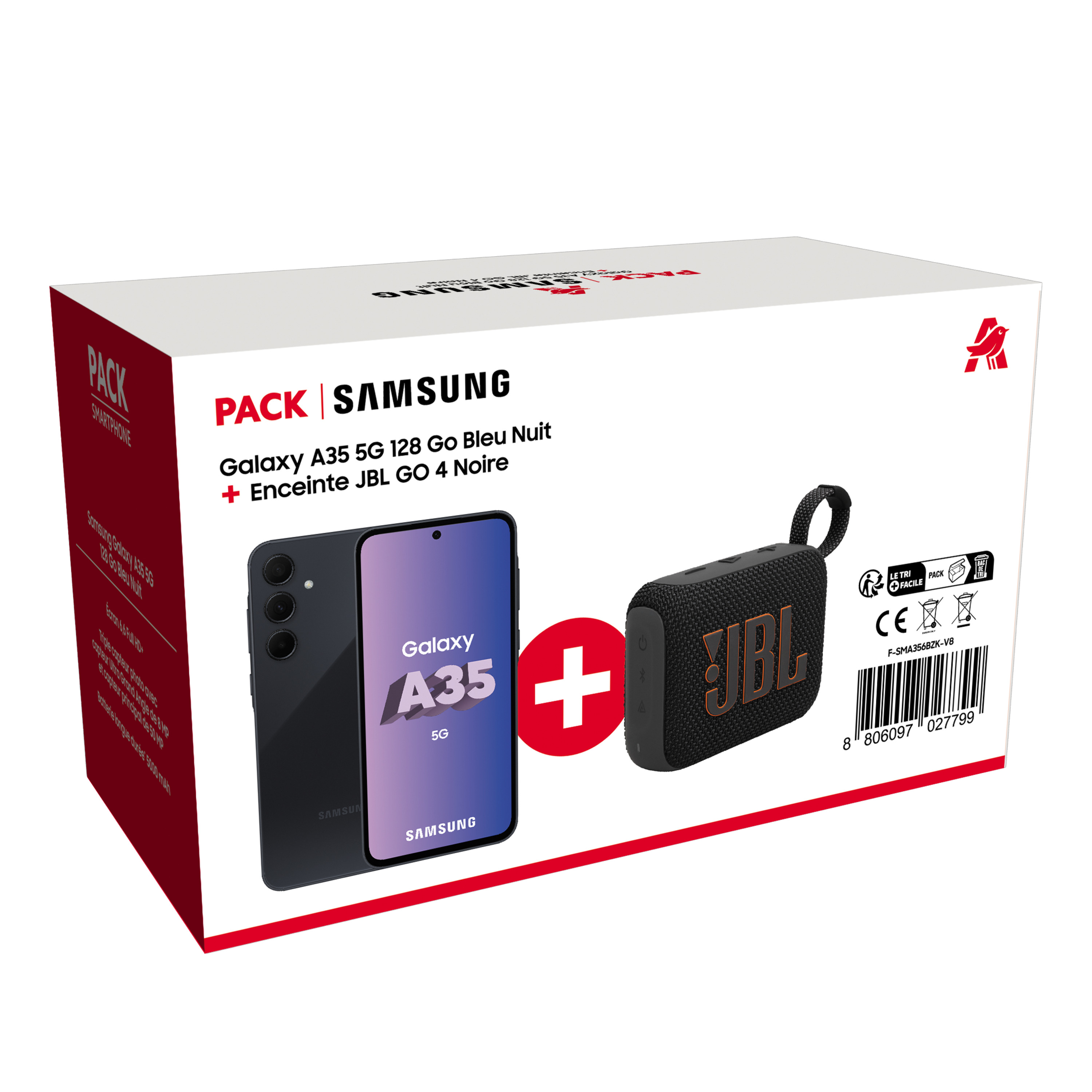 Voir la diapositive 3 : SAMSUNG Pack Galaxy S24FE 128Go + Galaxy Buds FE Graphites