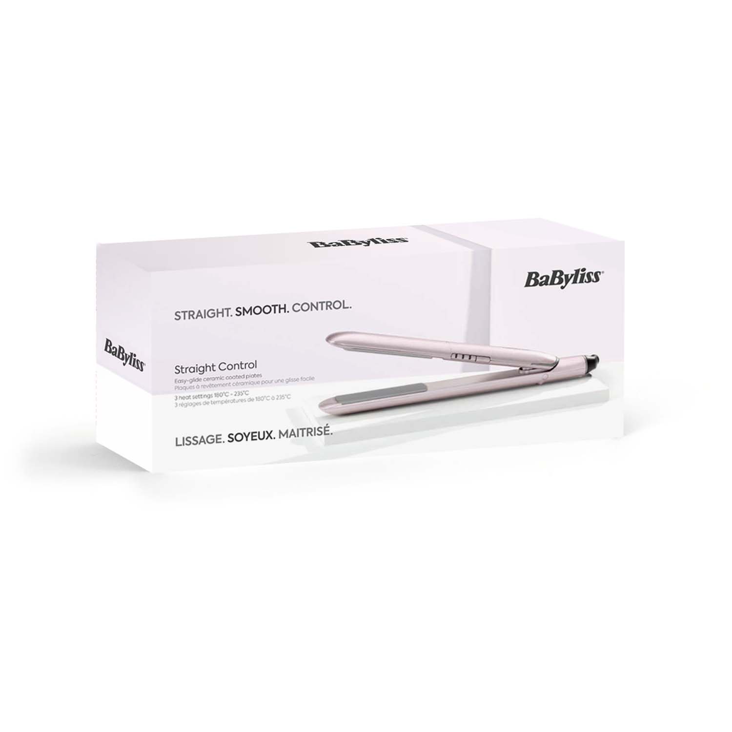 Voir la diapositive 2 : BABYLISS Lisseur ST2565E - Rose