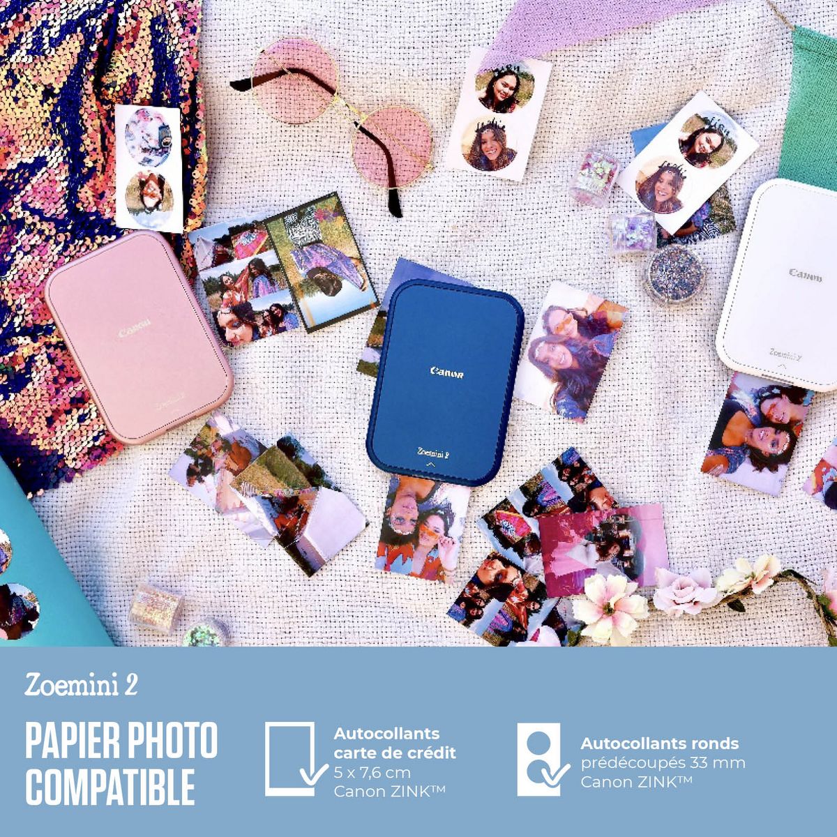 CANON Pack Zoemini 2+ 30 feuilles - Blanc