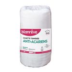 BLANREVE Couette tempérée anti-acariens 300 g/m². Coloris disponibles : Blanc