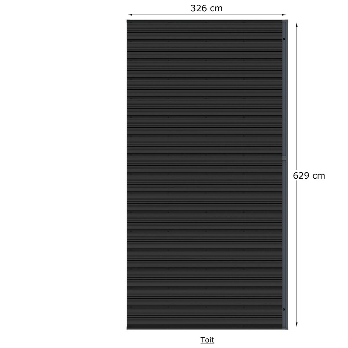 KETER Abri de jardin bois composite anthracite  - 18m² - ONYX 63