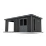 Voir la diapositive 9 : KETER Abri de jardin bois composite anthracite  - 18m² - ONYX 63