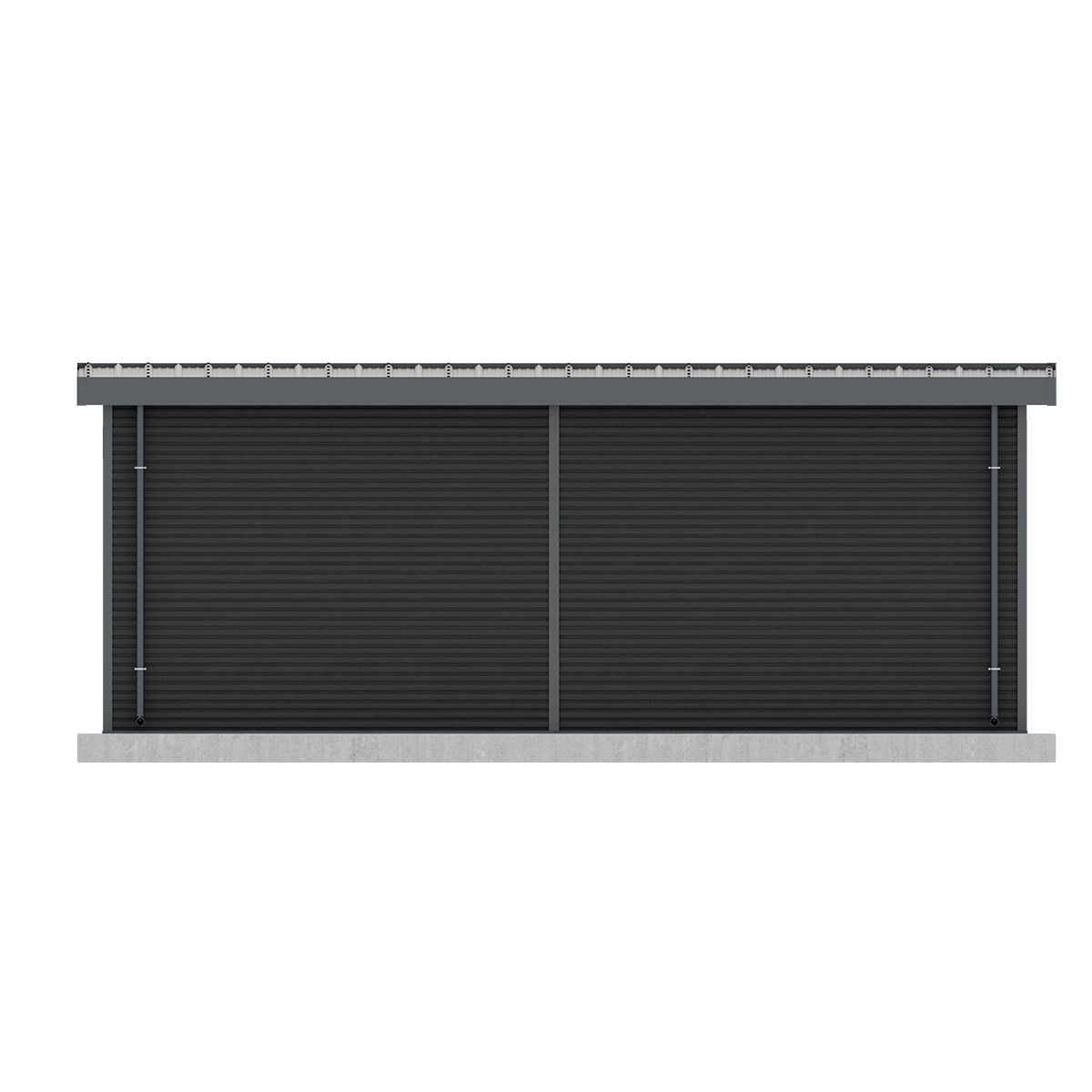 KETER Abri de jardin bois composite anthracite  - 18m² - ONYX 63