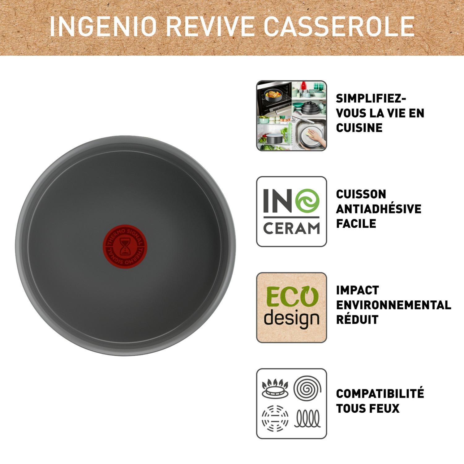 Voir la diapositive 2 : TEFAL Casserole 16cm ingenio revive