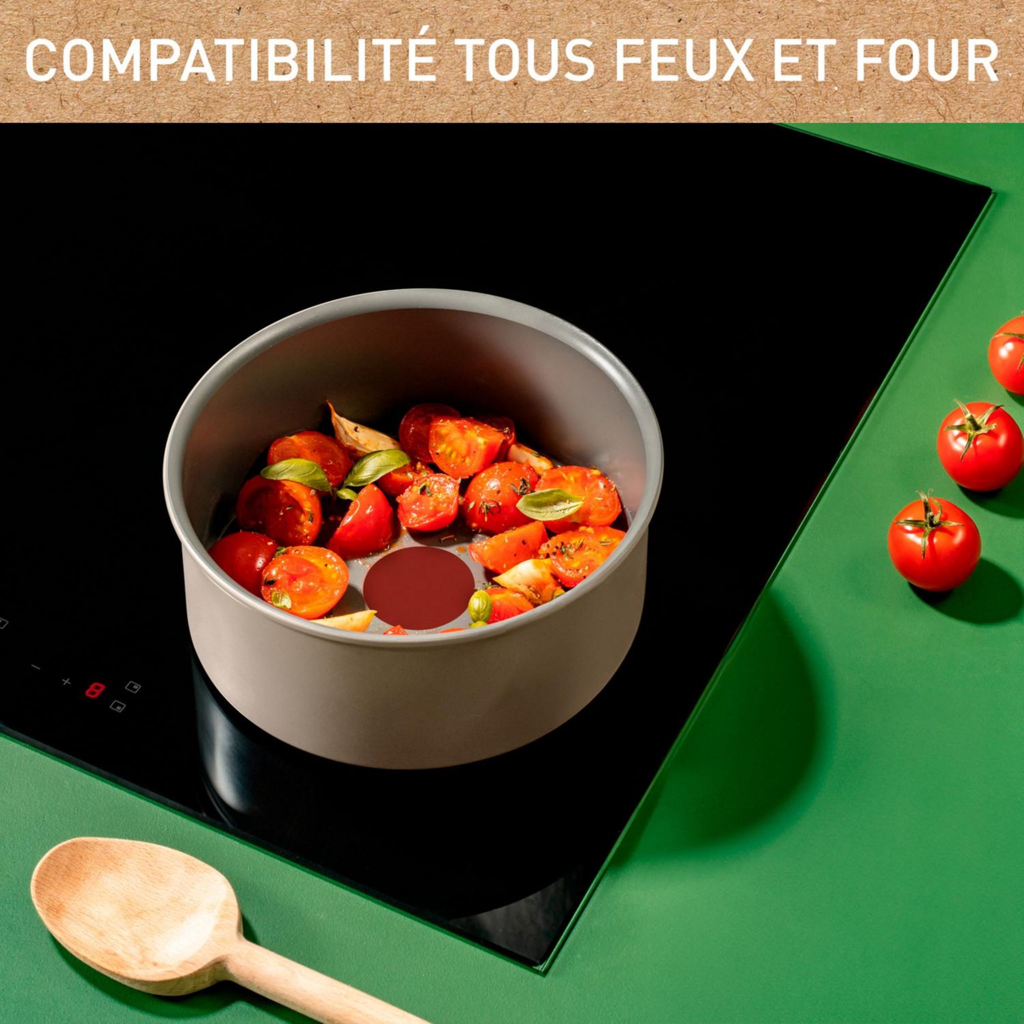Voir la diapositive 6 : TEFAL Casserole 20 cm aluminium tous feux dont induction REVIVE