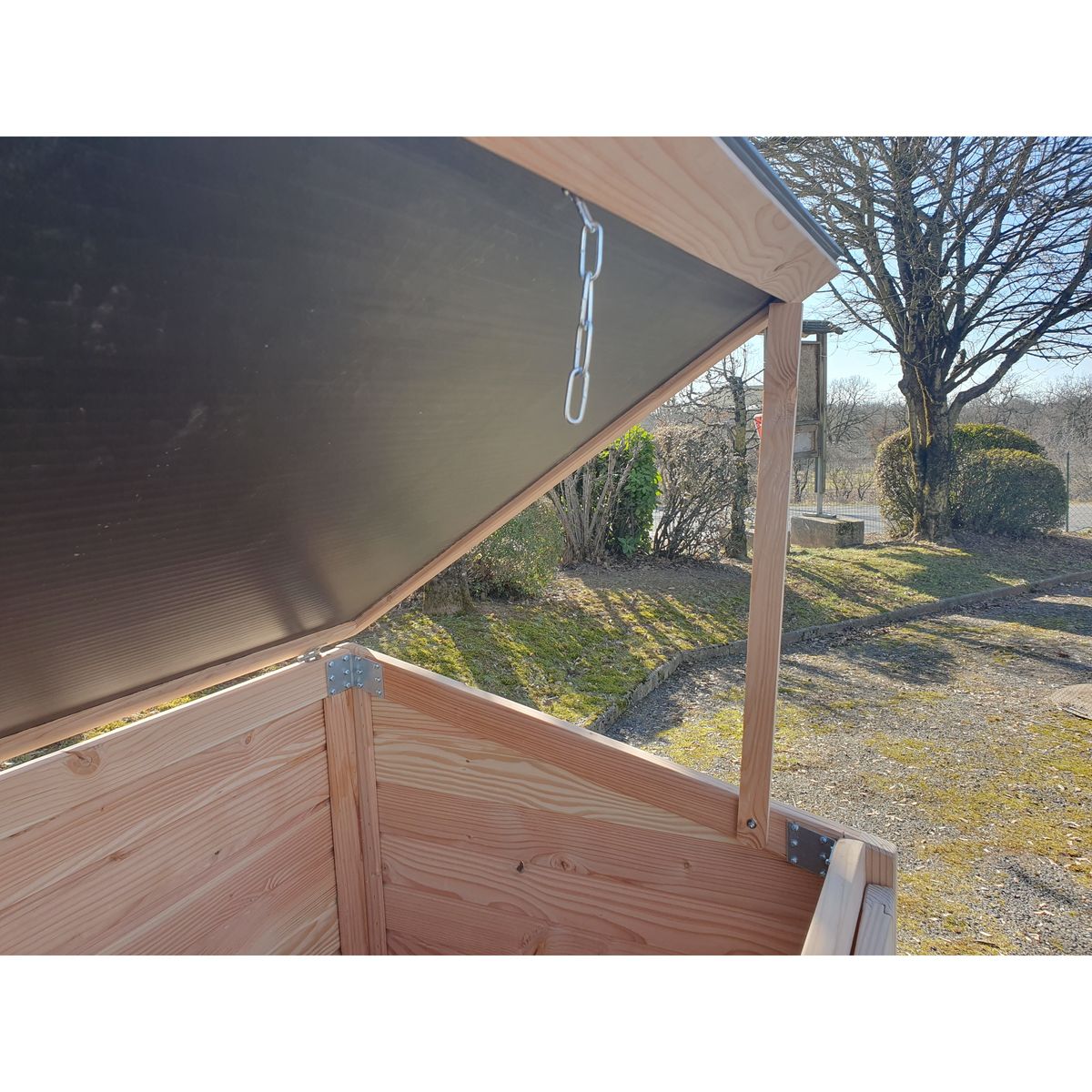 KETER Coffre de rangement jardin en bois - 1200L - Made in France - DOUGLAS