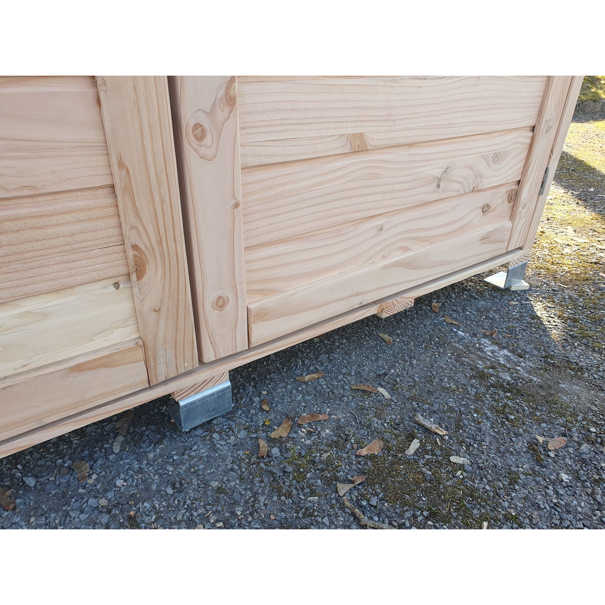 Voir la diapositive 6 : KETER Coffre de rangement jardin en bois - 1200L - Made in France - DOUGLAS
