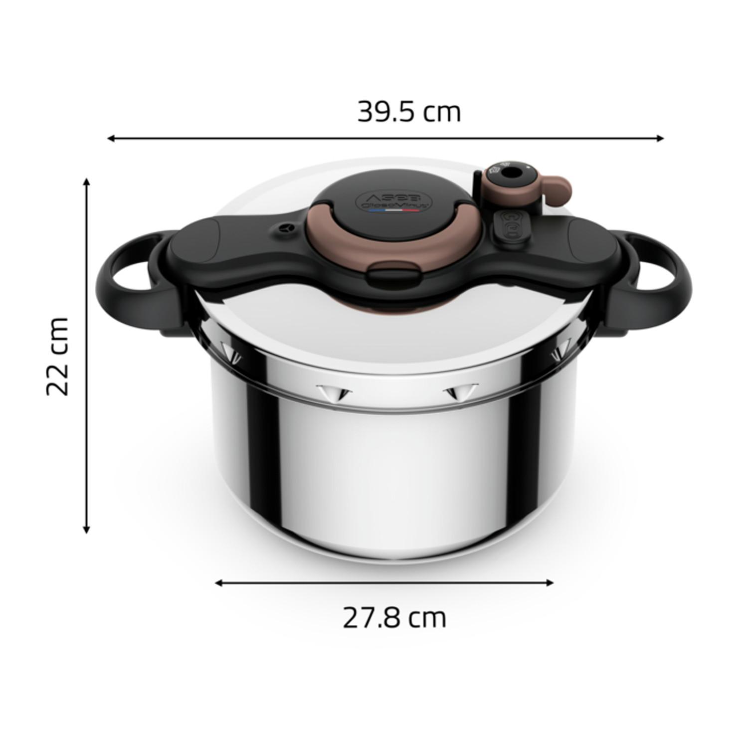 Voir la diapositive 7 : TEFAL Autocuiseur 7.5 L ClispoMinut tous feux dont induction