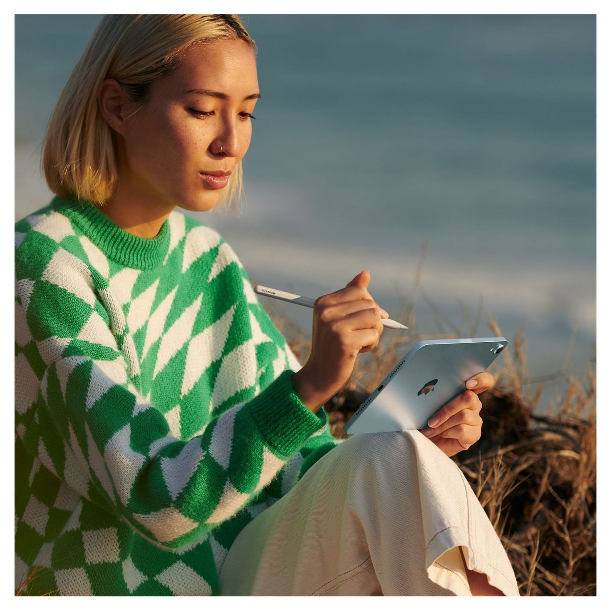 APPLE Tablette iPad Mini A17Pro 256Go - Lumière Stellaire