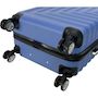 Voir la diapositive 6 : AIRPORT Valise ABS Linear 75cm 8 roues - Bleu