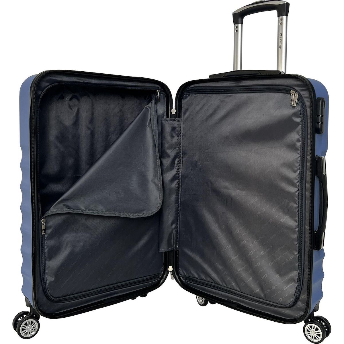 AIRPORT Valise ABS Linear 75cm 8 roues - Bleu