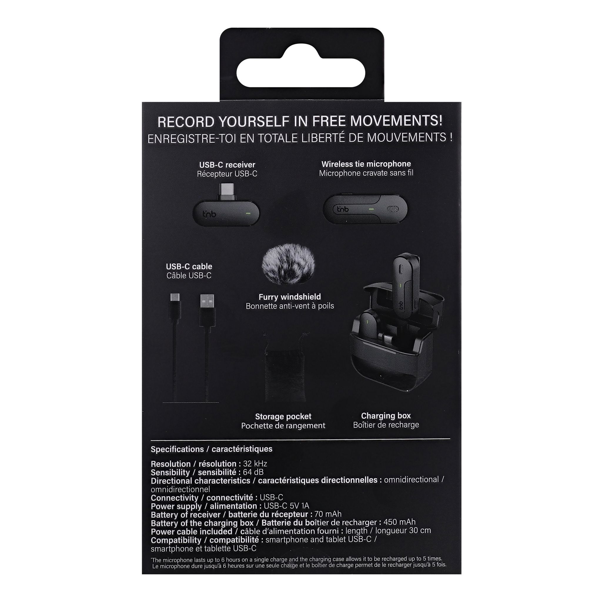 Voir la diapositive 12 : TNB Micro cravate sans fil USB C