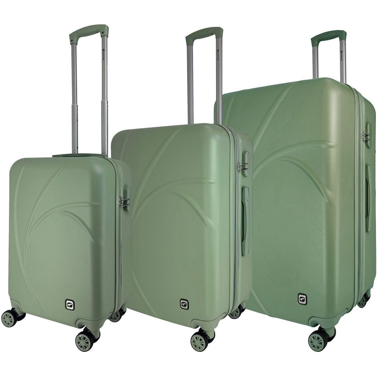 AIRPORT Valise ABS Blossom 55cm 8 roues - Vert