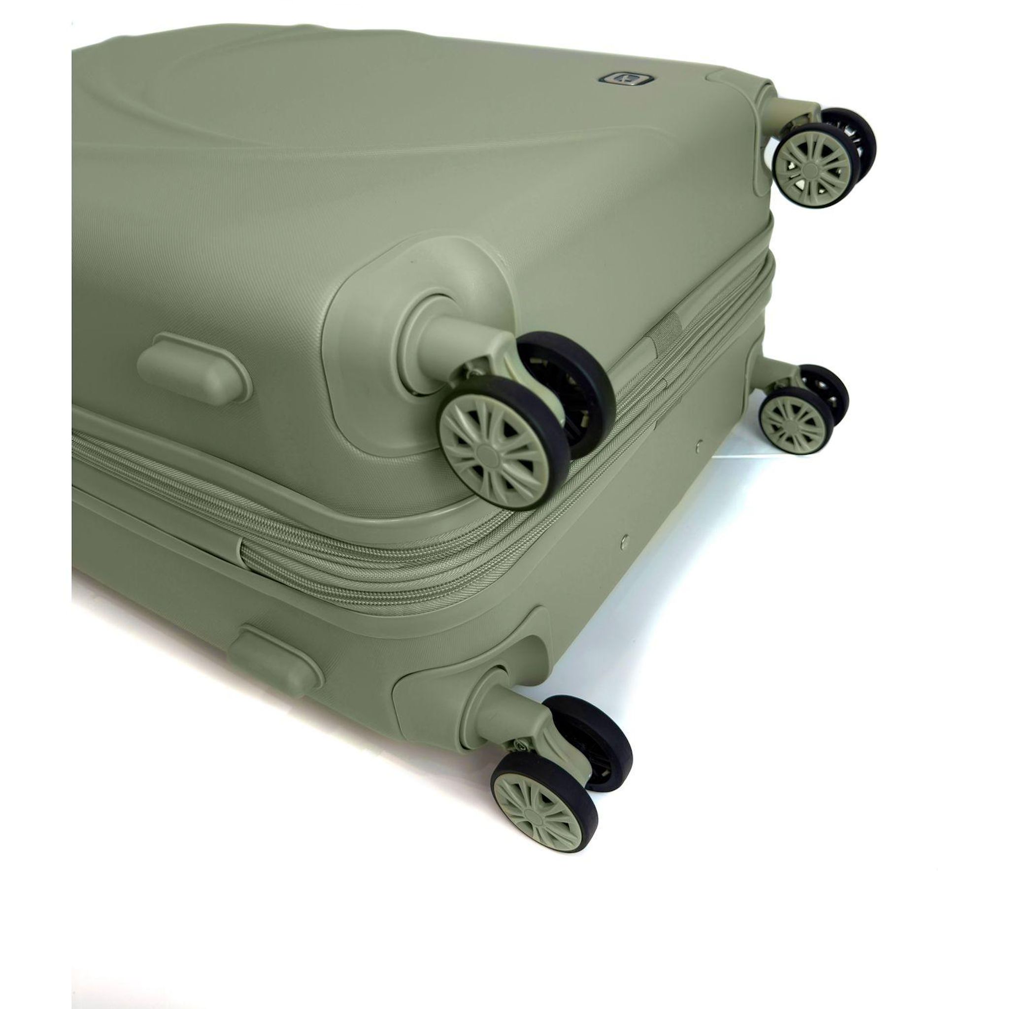 Voir la diapositive 9 : AIRPORT Valise ABS Blossom 75cm 8 roues extensible L - Vert