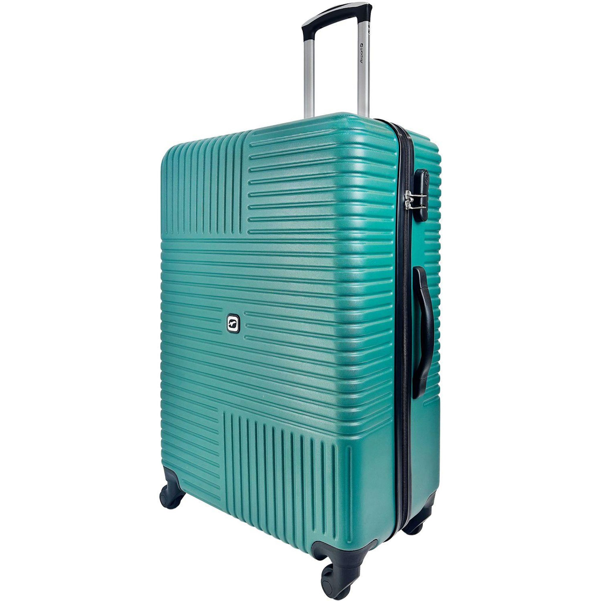 Voir la diapositive 2 : AIRPORT Valise ABS ZEN 55cm 4 roues - Vert
