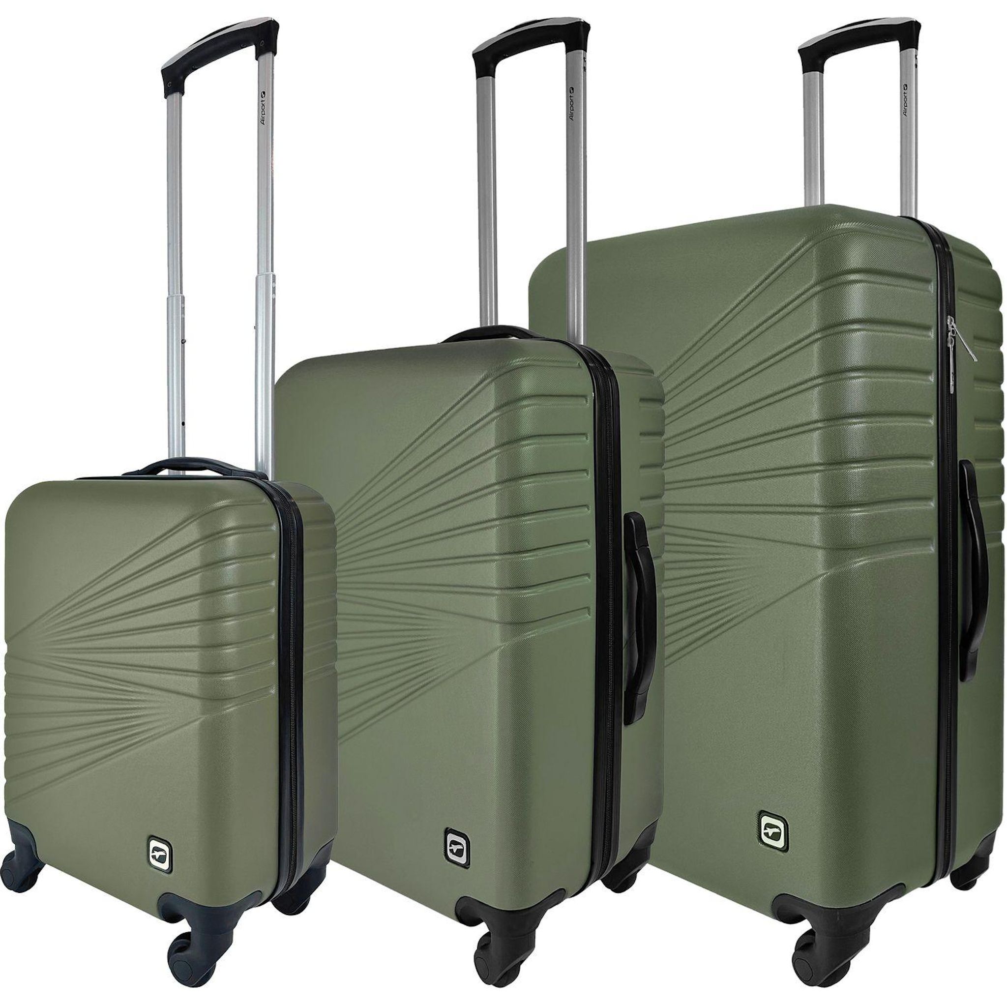 Voir la diapositive 11 : AIRPORT Valise ABS Spotlight 70cm 4 roues - Kaki