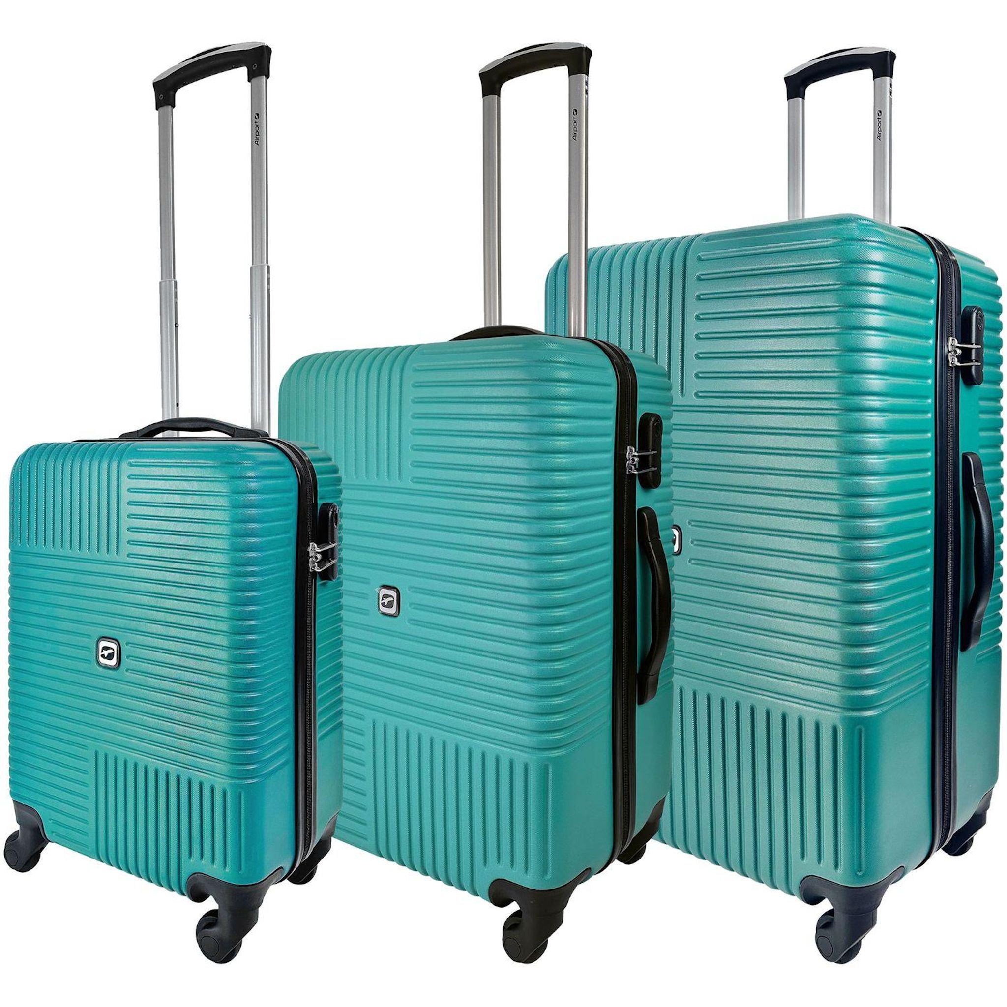 Voir la diapositive 16 : AIRPORT Valise ABS ZEN 65cm 4 roues - Vert