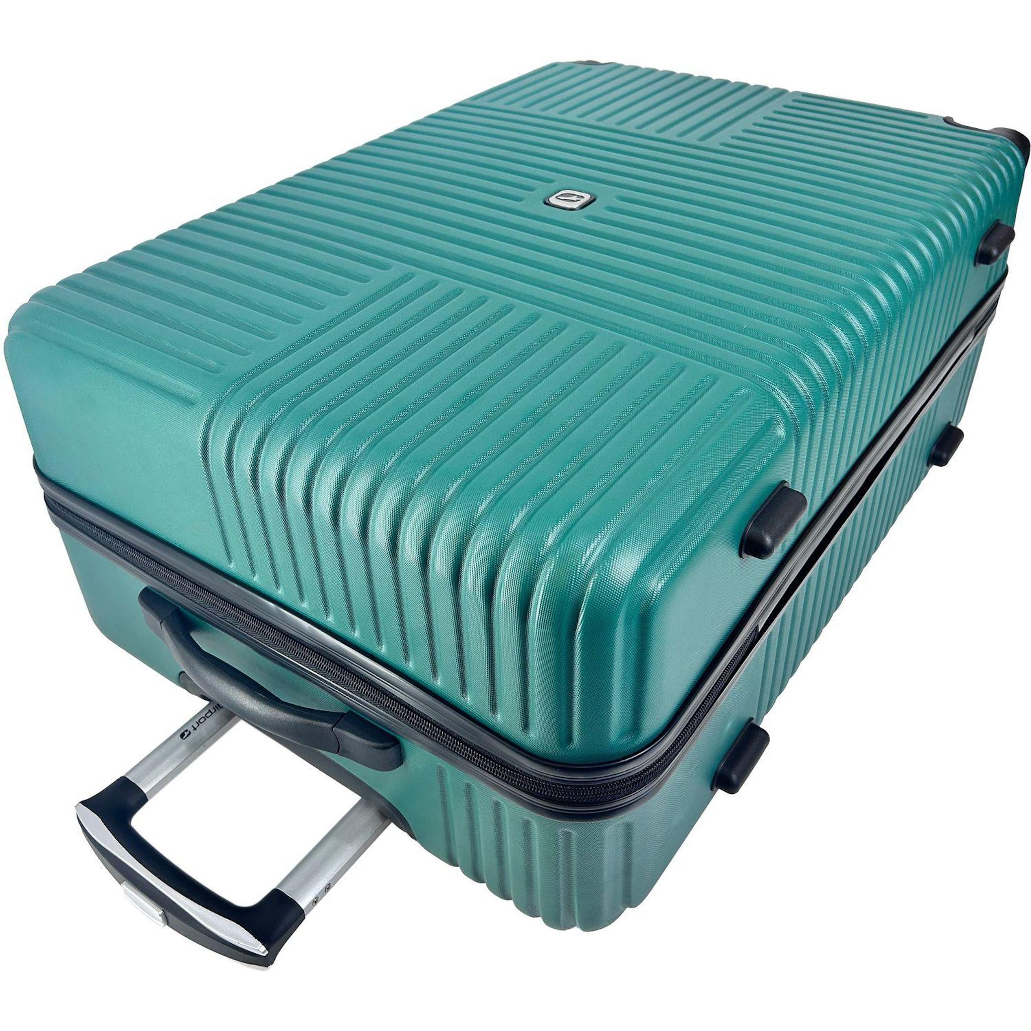 Voir la diapositive 4 : AIRPORT Valise ABS ZEN 65cm 4 roues - Vert