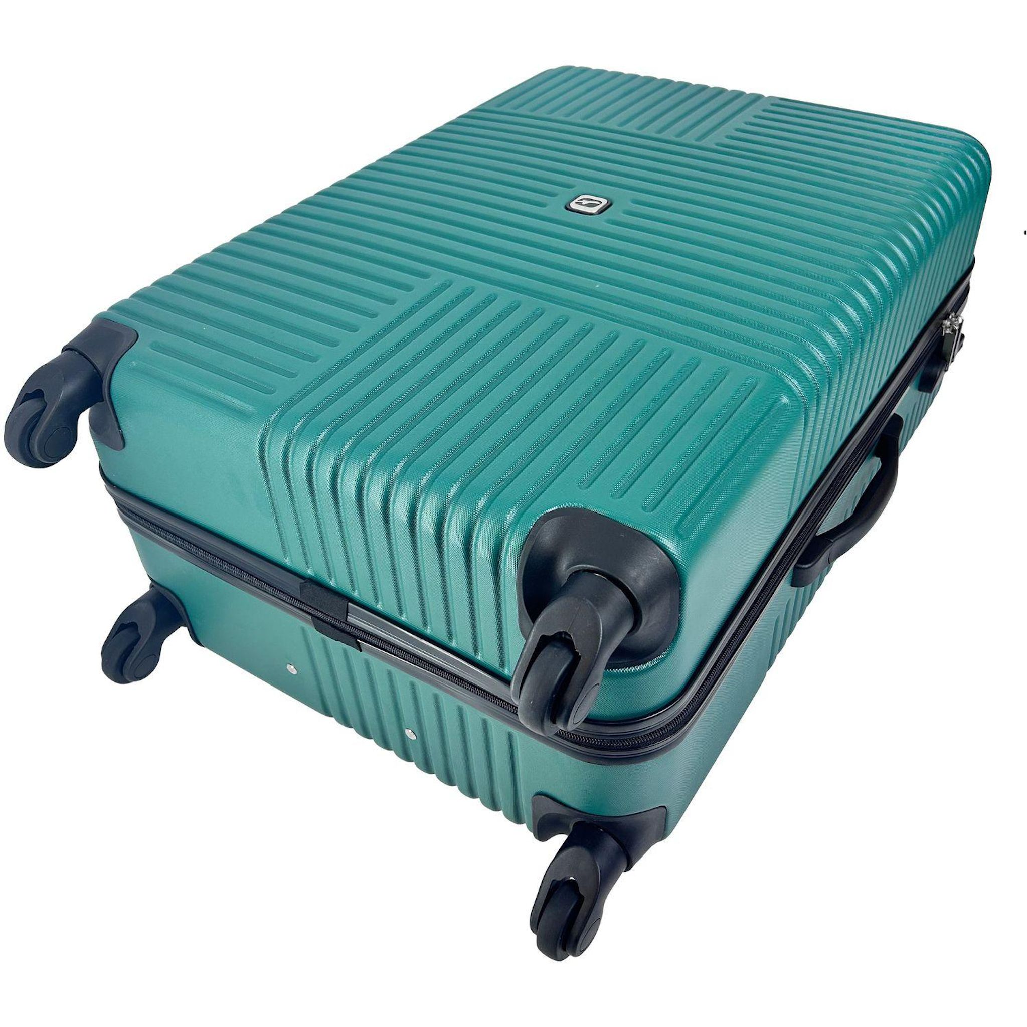 Voir la diapositive 5 : AIRPORT Valise ABS ZEN 65cm 4 roues - Vert