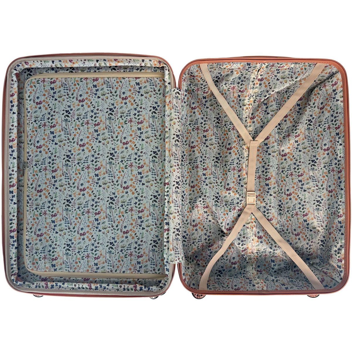 AIRPORT Valise ABS Blossom 55cm 8 roues - Rose