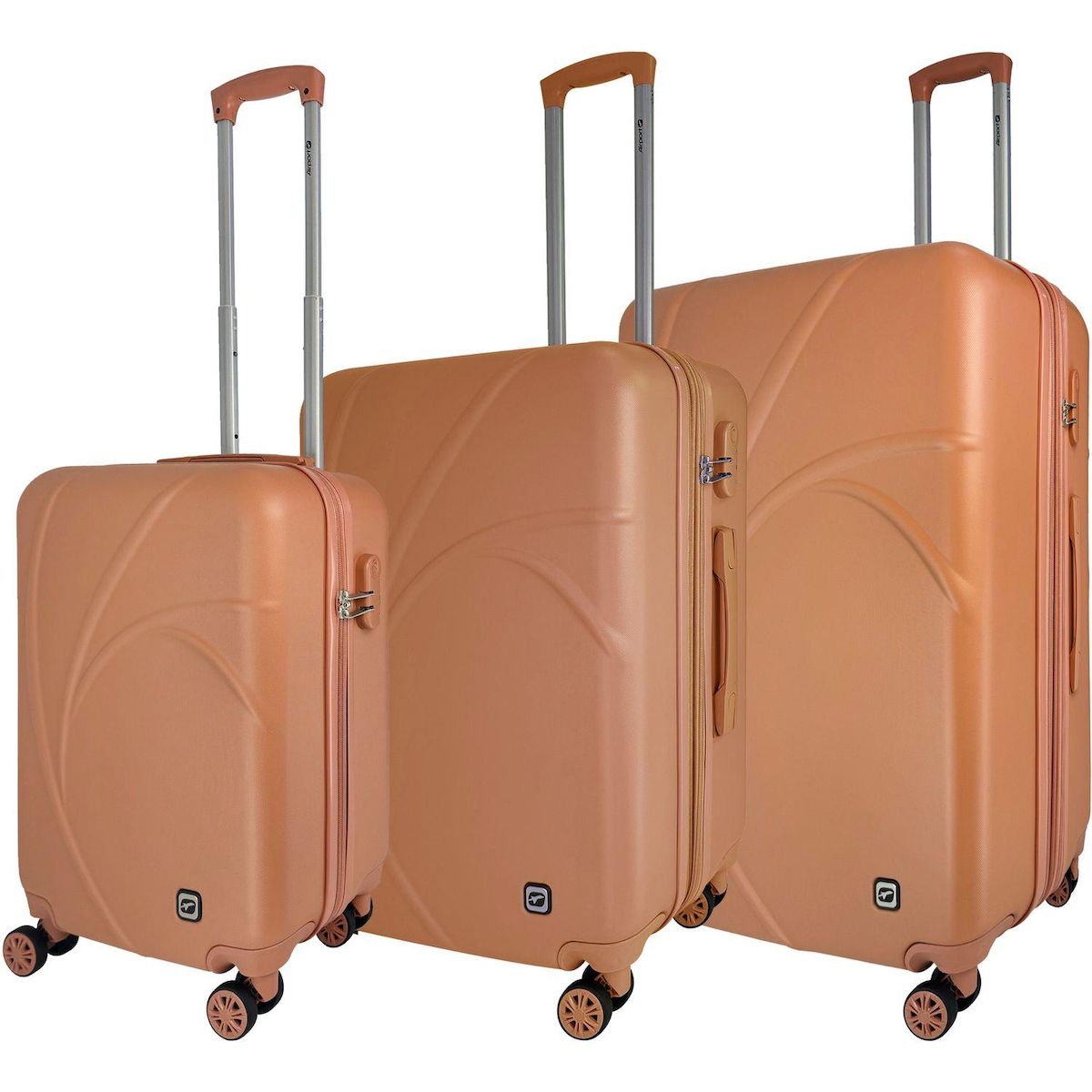 AIRPORT Valise ABS Blossom 65cm 8 roues extensible M - Rose