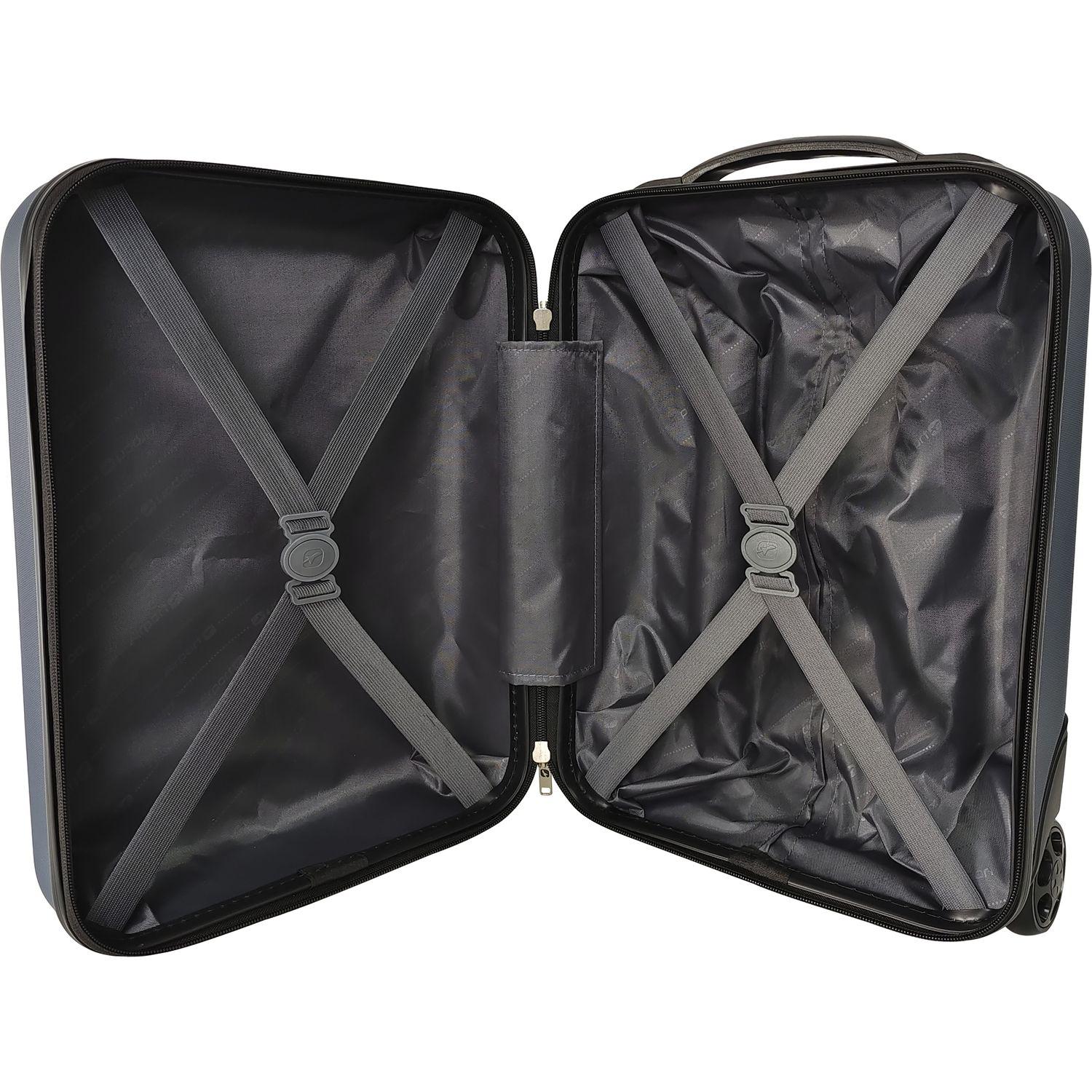 Voir la diapositive 7 : AIRPORT Valise ABS 53cm LINEA - Bleu