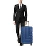 Voir la diapositive 9 : AIRPORT Valise ABS Linear 55cm 8 roues - Bleu