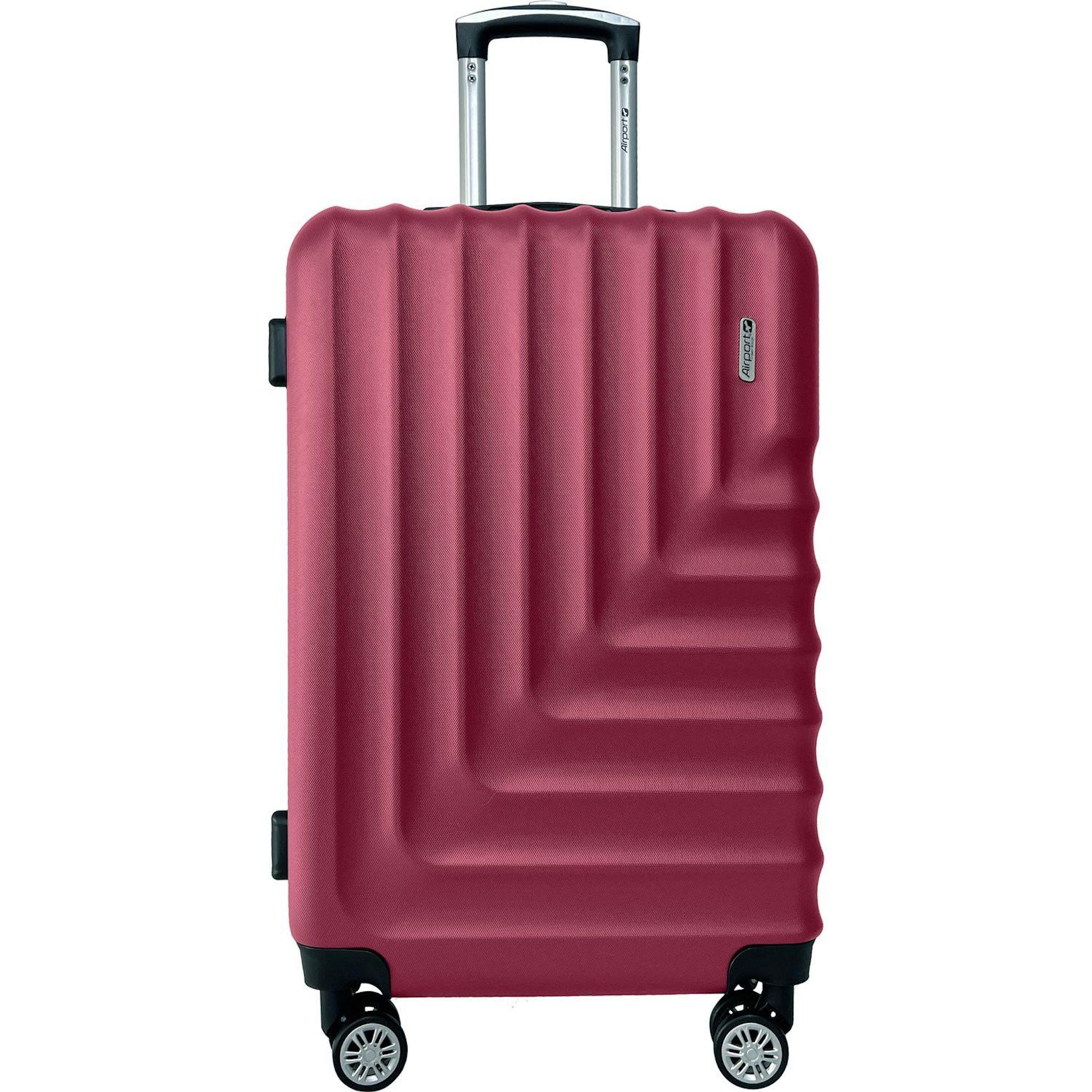 Voir la diapositive 2 : AIRPORT Valise ABS Linear 65cm 8 roues - Burgundy