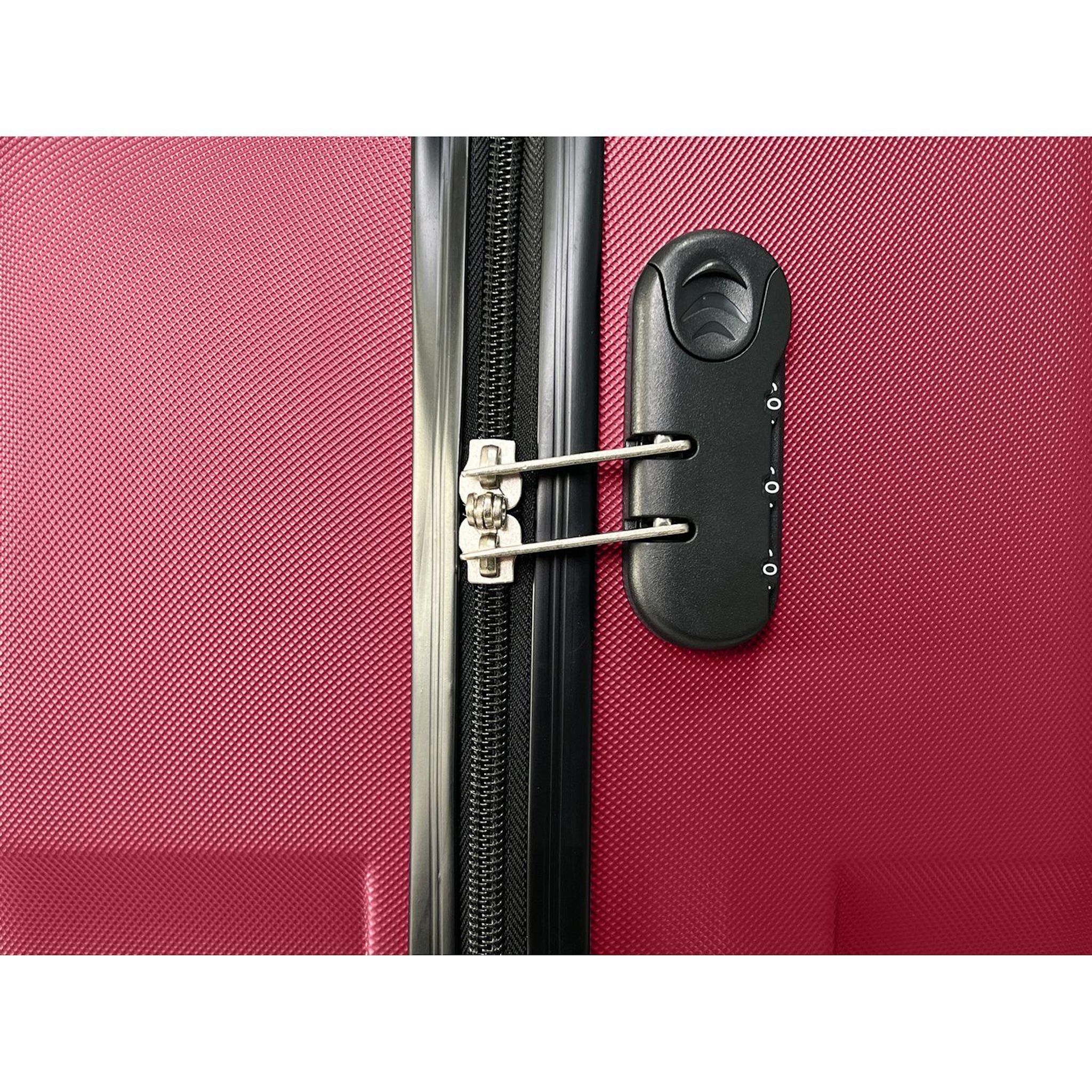 Voir la diapositive 8 : AIRPORT Valise ABS Linear 65cm 8 roues - Burgundy