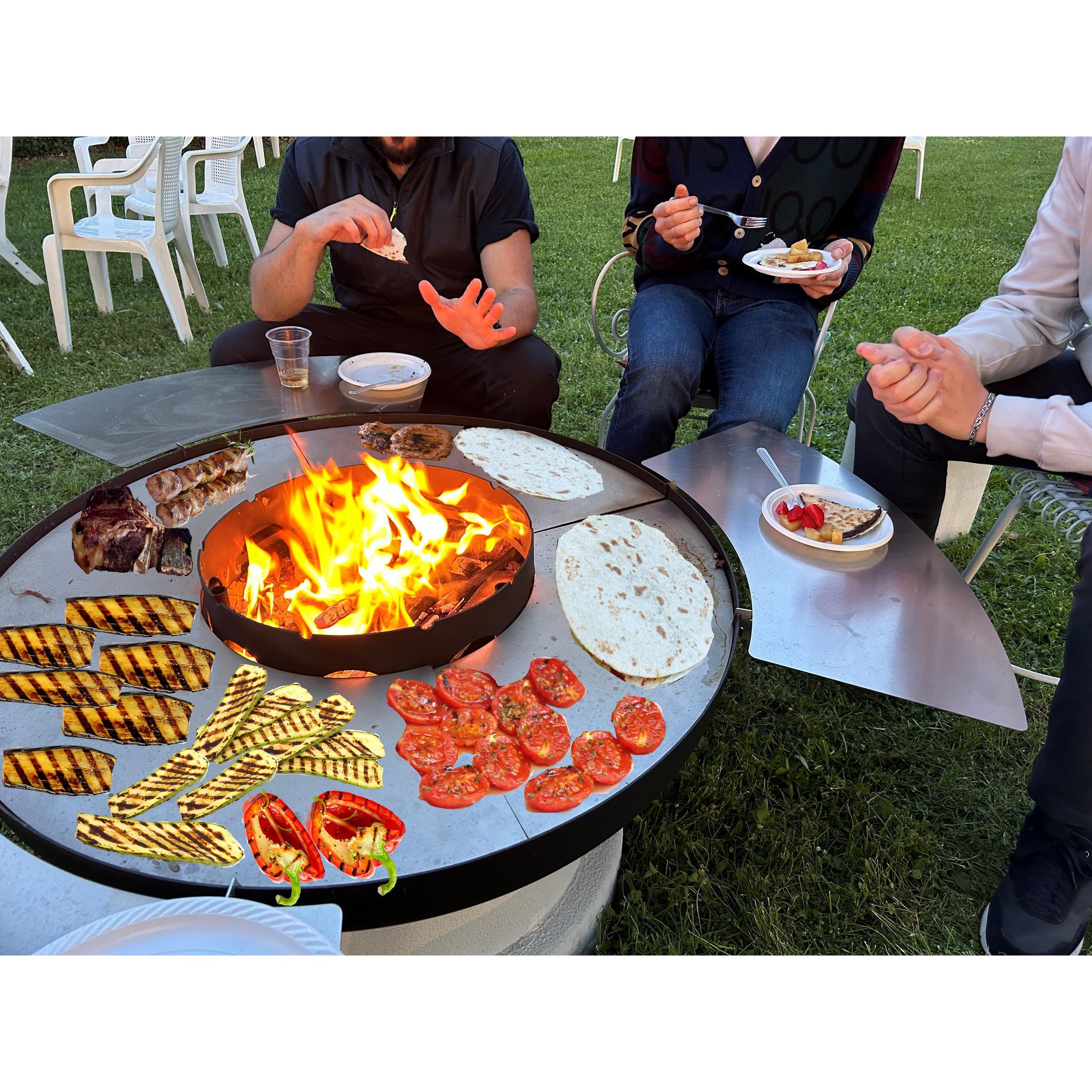 Voir la diapositive 3 : PALAZZETTI Brasero Plancha EFESTO 90 cm