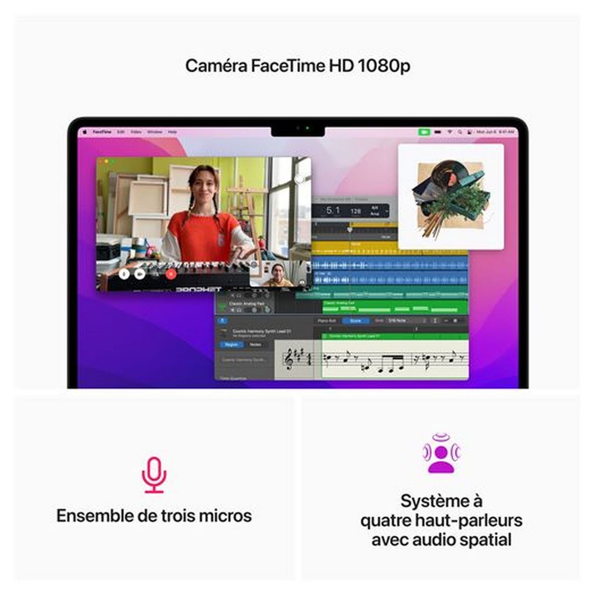 APPLE Ordinateur portable MacBook  Air 13" 256Go - Gris