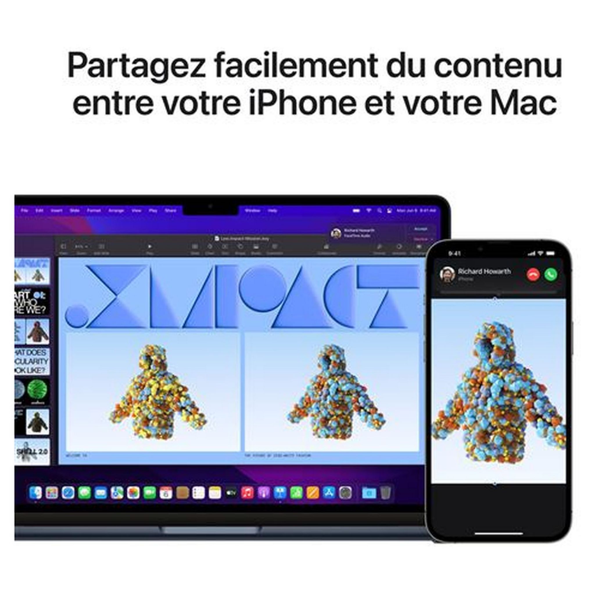 Voir la diapositive 7 : APPLE Ordinateur portable MacBook  Air 13" 256Go - Gris