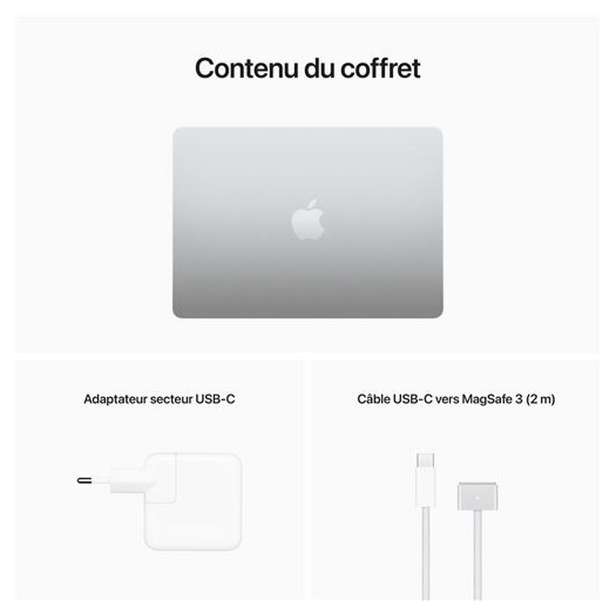 Voir la diapositive 9 : APPLE Ordinateur portable MacBook  Air 13" 256Go - Gris
