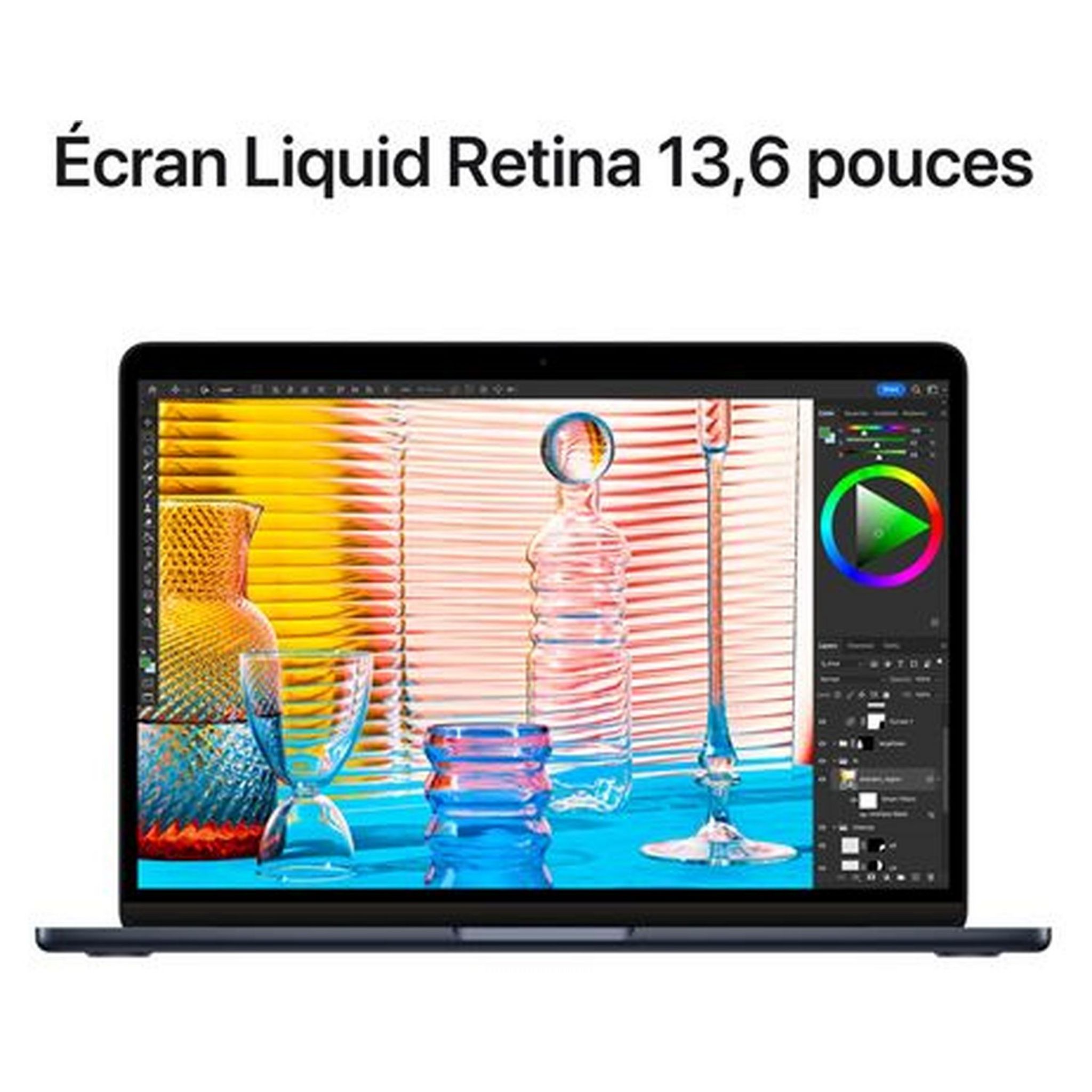 Voir la diapositive 4 : APPLE Ordinateur portable MacBook  Air 13" 256Go - Minuit