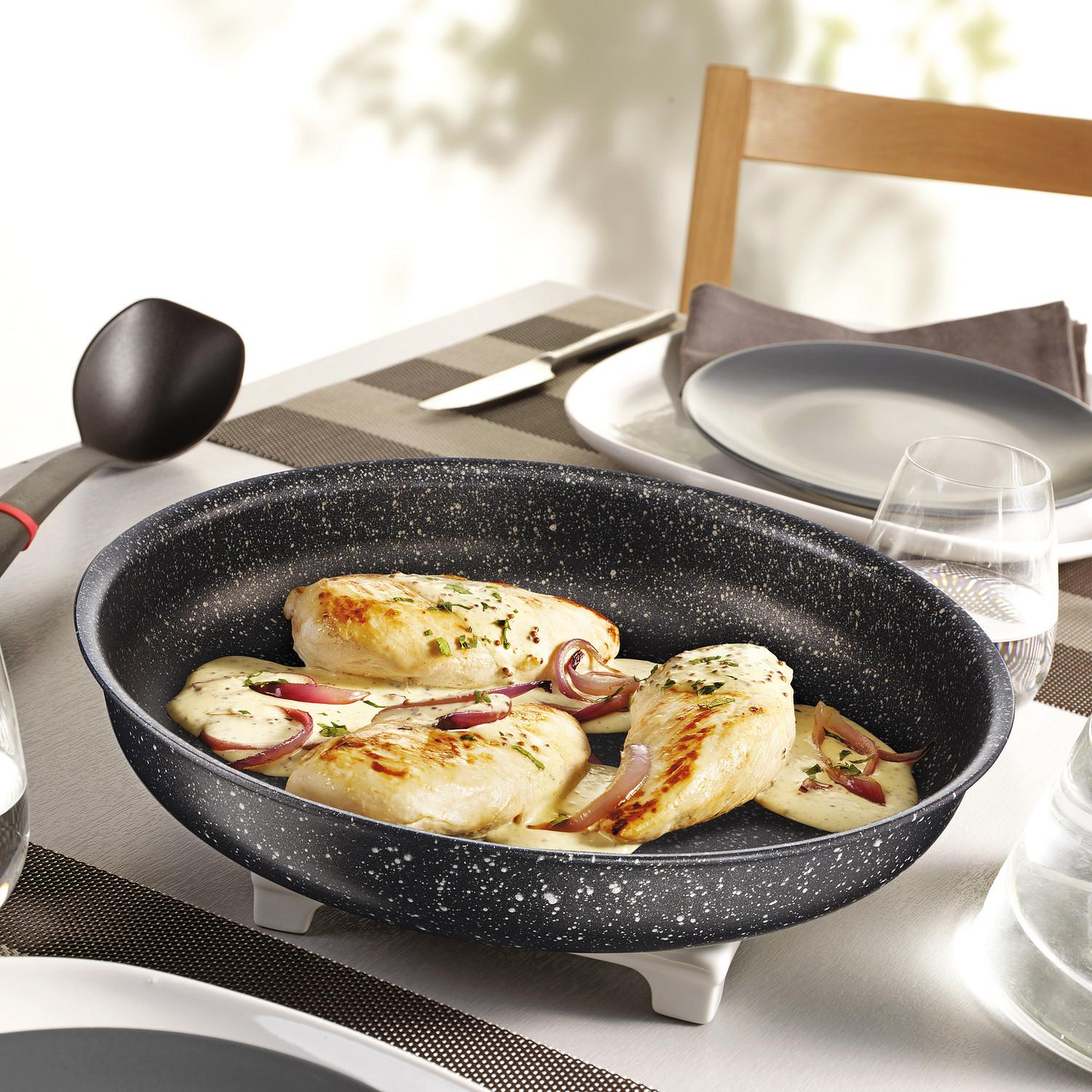 Voir la diapositive 2 : TEFAL Casserole 22 cm aluminium tous feux dont induction INGENIO REVIVE
