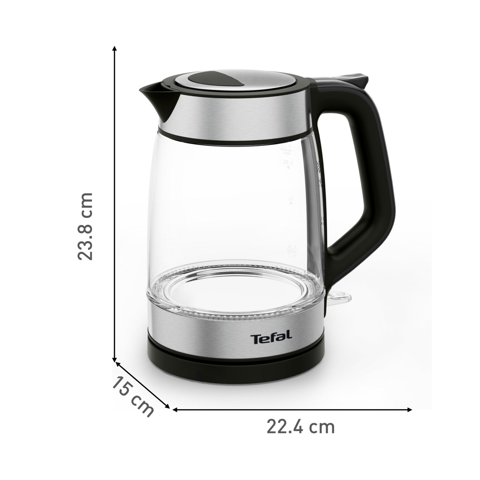 Voir la diapositive 4 : TEFAL Bouilloire électrique KI605830 - Inox