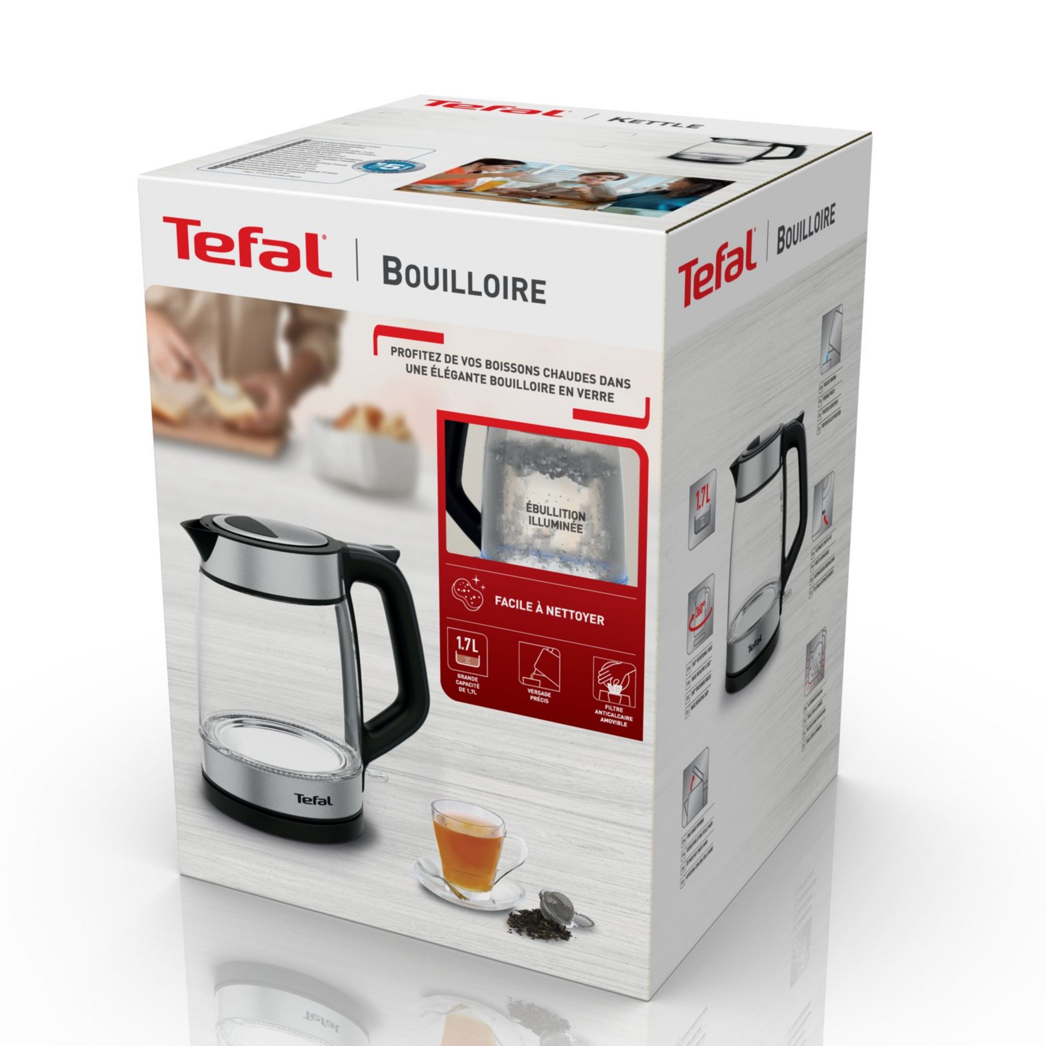 Voir la diapositive 8 : TEFAL Bouilloire électrique KI605830 - Inox