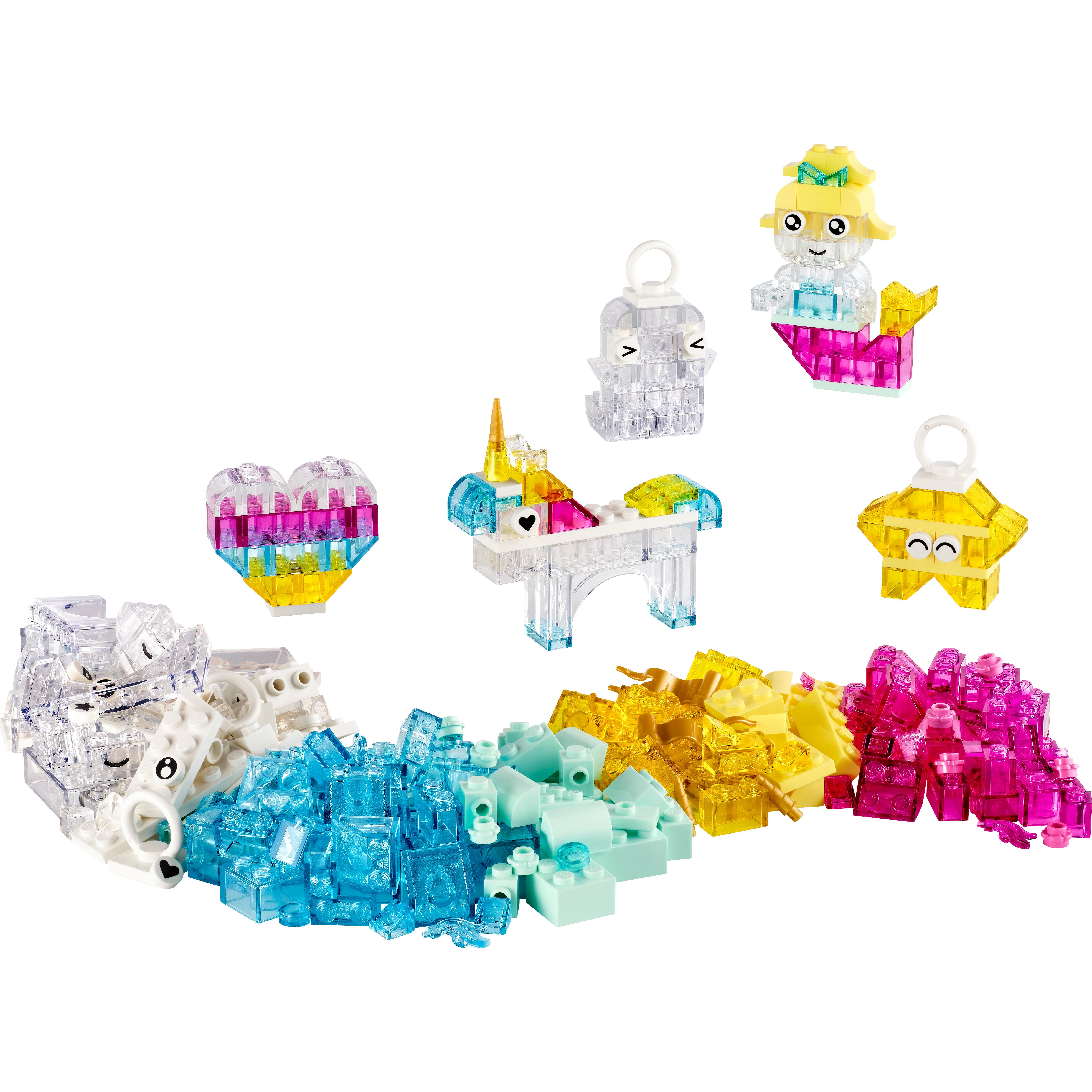 Voir la diapositive 2 : LEGO Classic 11040 La Boîte de Briques Transparentes Magiques - Jeu de construction 5 ans