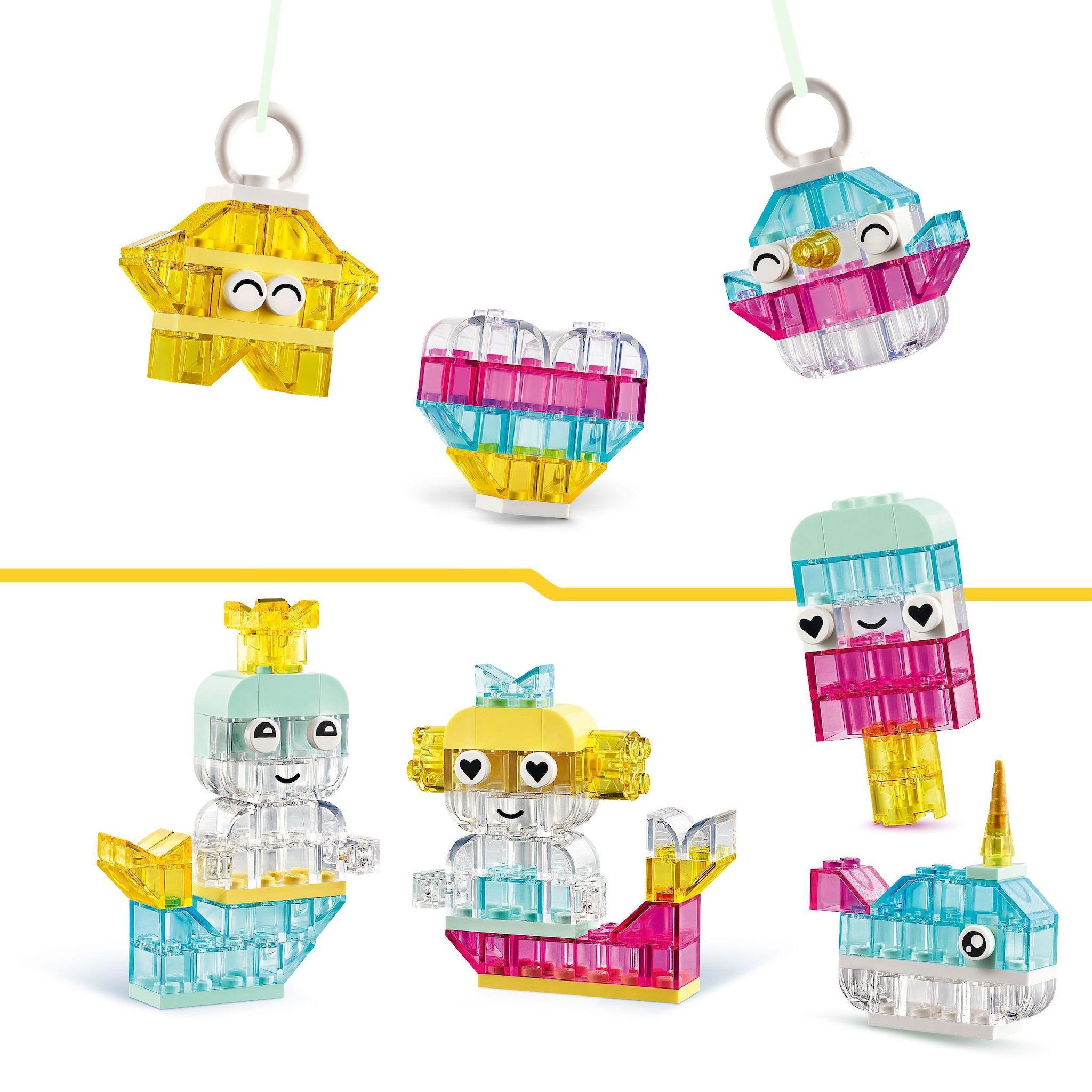 Voir la diapositive 4 : LEGO Classic 11040 - Boîte de briques transparentes magiques