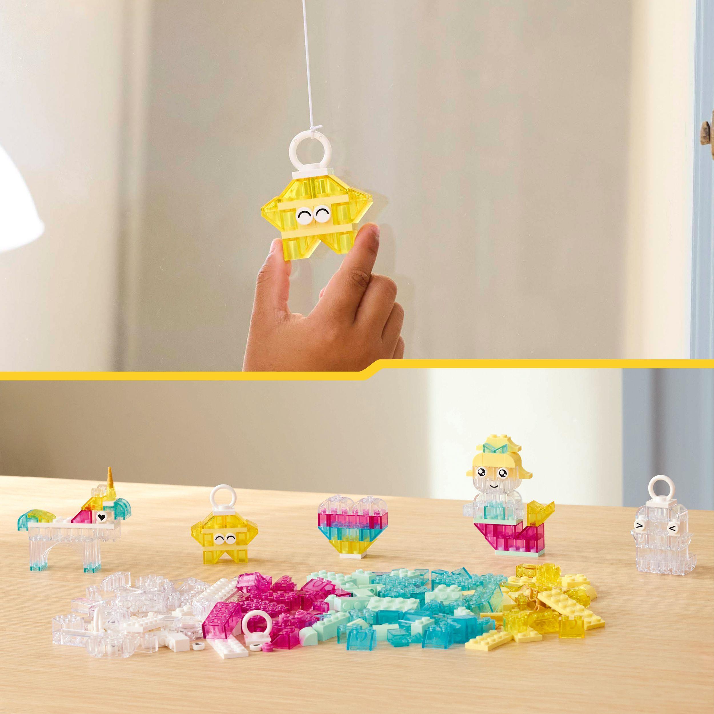 Voir la diapositive 6 : LEGO Classic 11040 La Boîte de Briques Transparentes Magiques - Jeu de construction 5 ans