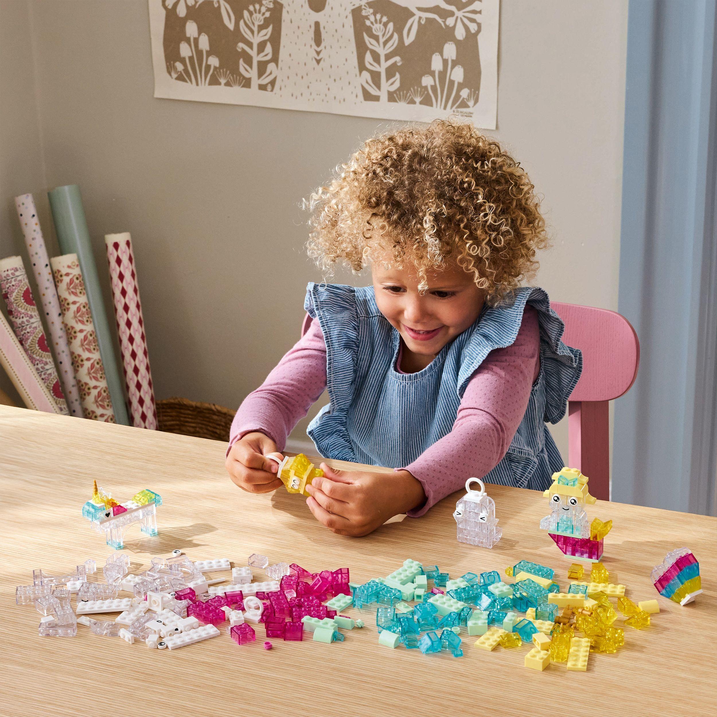 Voir la diapositive 7 : LEGO Classic 11040 La Boîte de Briques Transparentes Magiques - Jeu de construction 5 ans